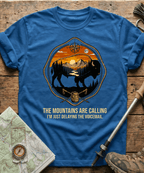 The Mountains Are Calling I'm Just Delaying The Voicemail T-shirt