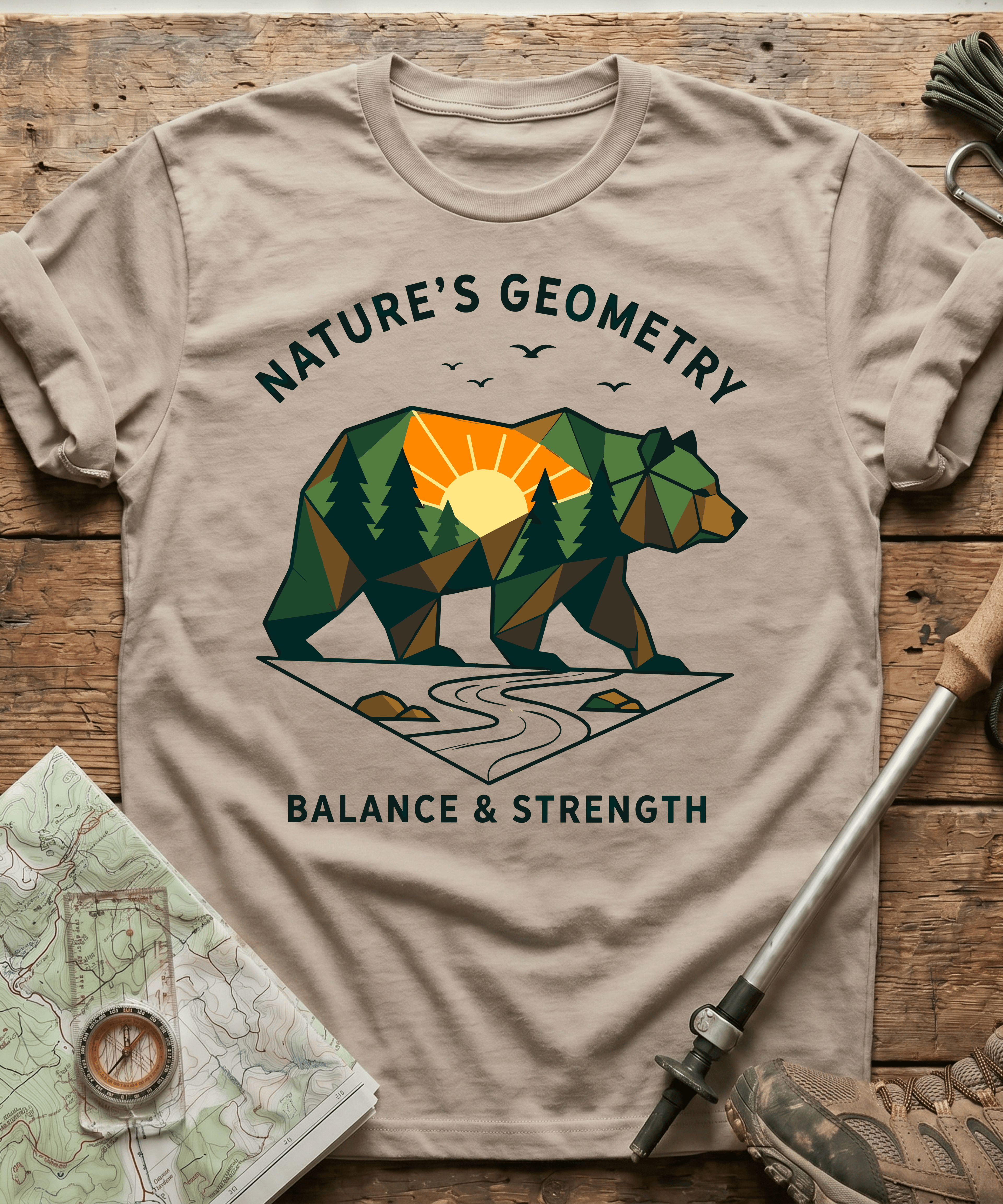 Nature's Geometry Balance And Strength T-shirt