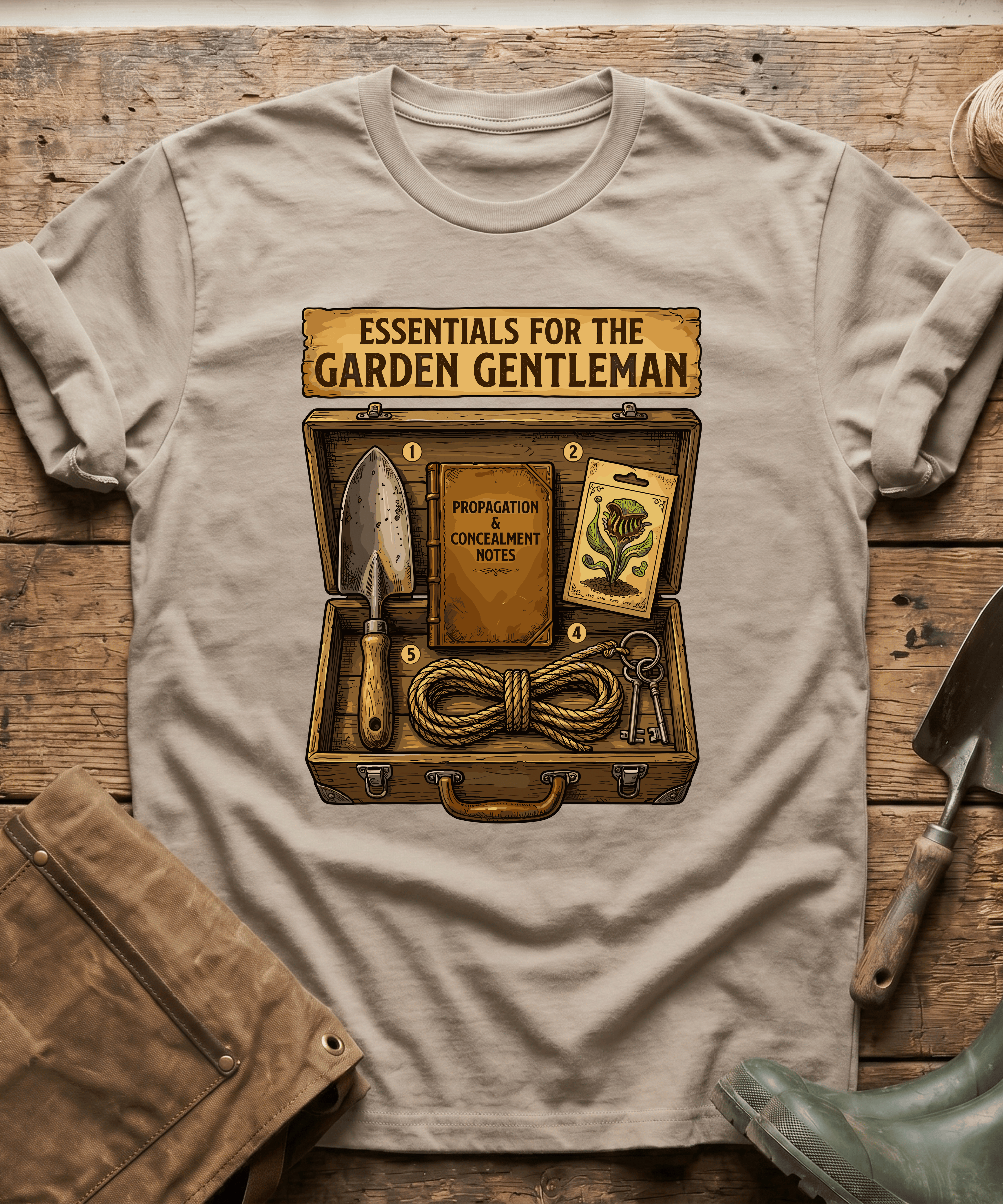 Essentials For The Garden Gentleman T-Shirt