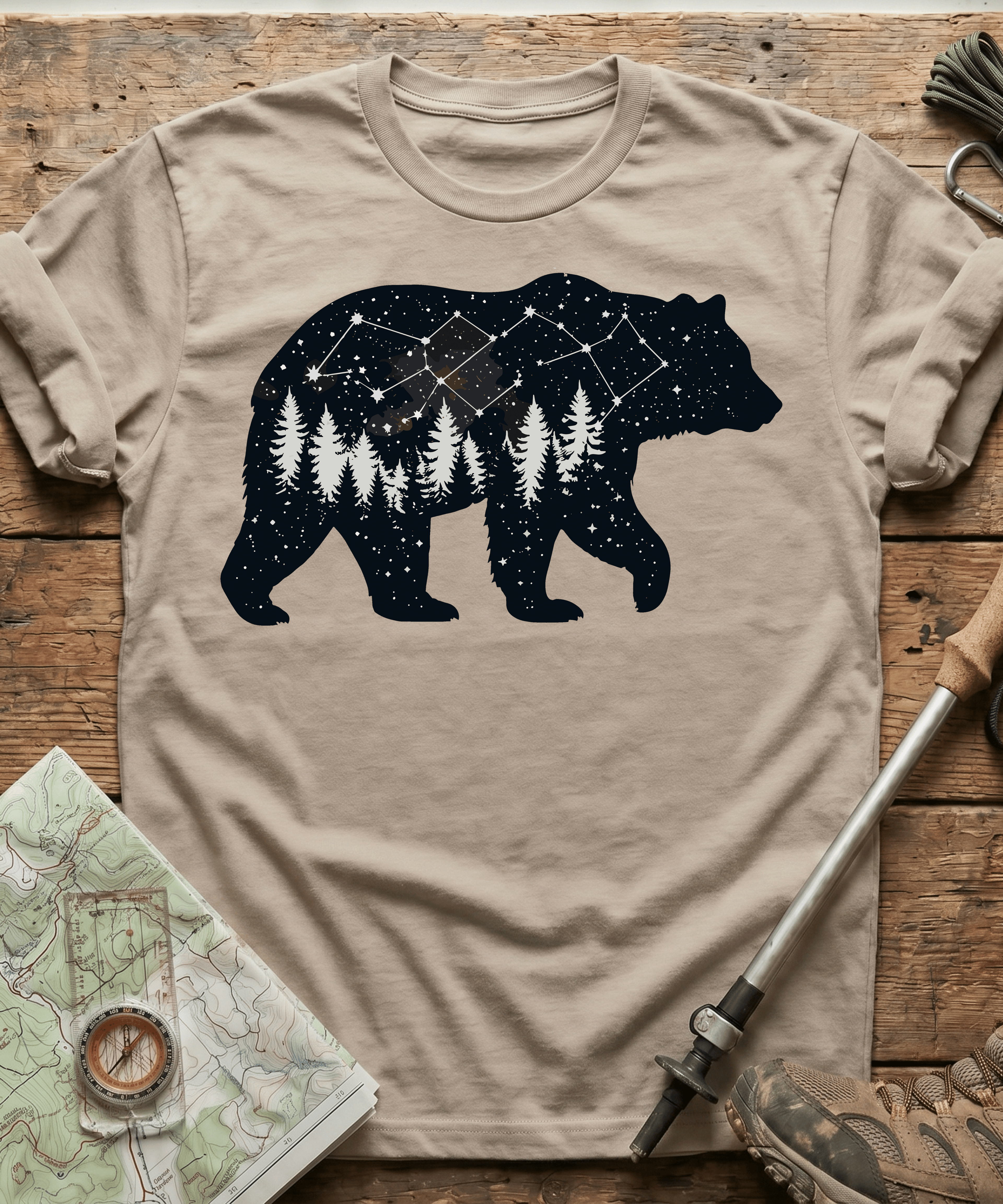 Starry Night Constellation Bear T-Shirt