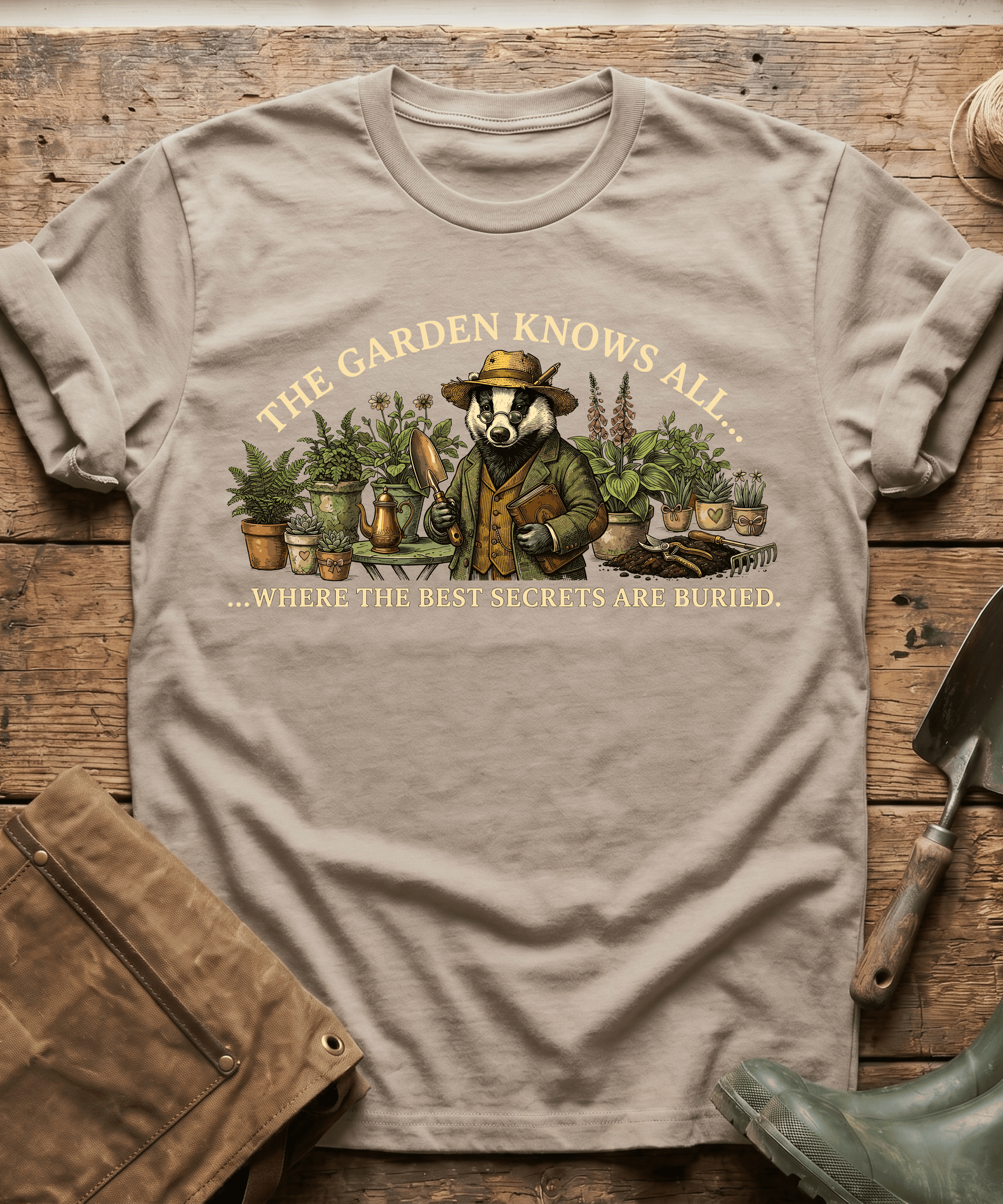 The Garden Knows All Badger T-Shirt