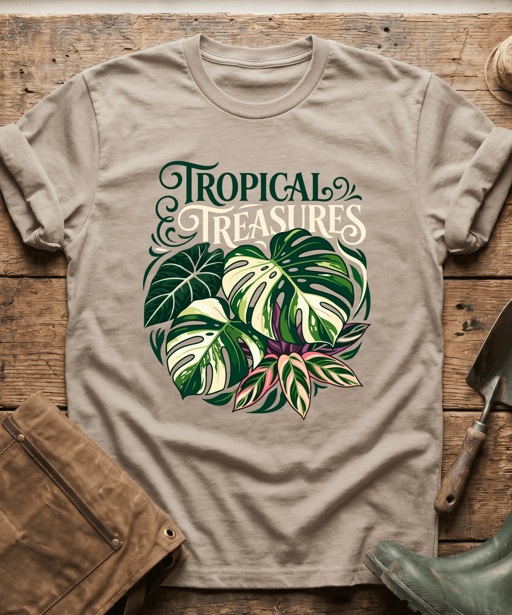 Tropical Treasures Botanical Monstera T-Shirt