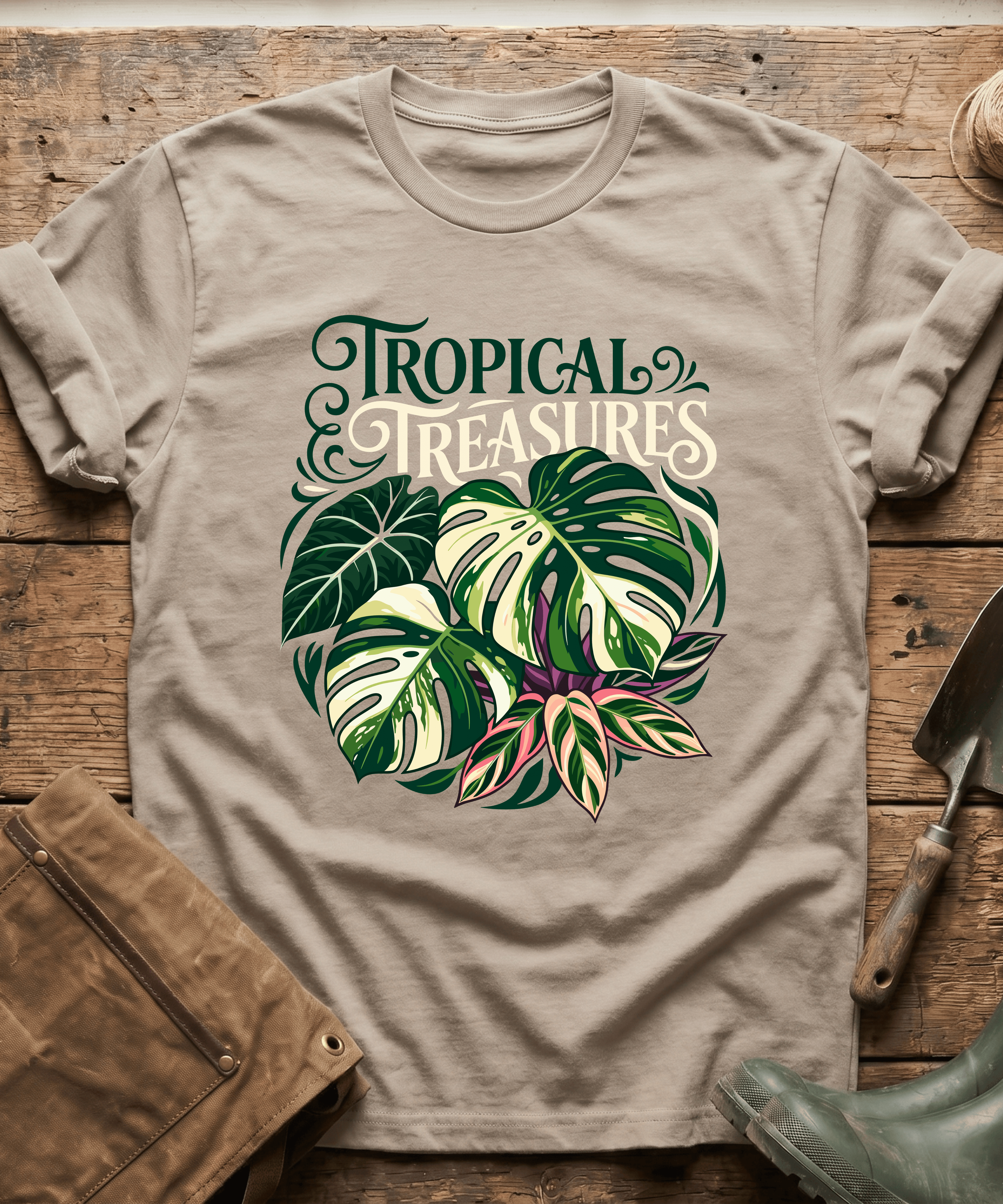 Tropical Treasures Botanical Monstera T-Shirt