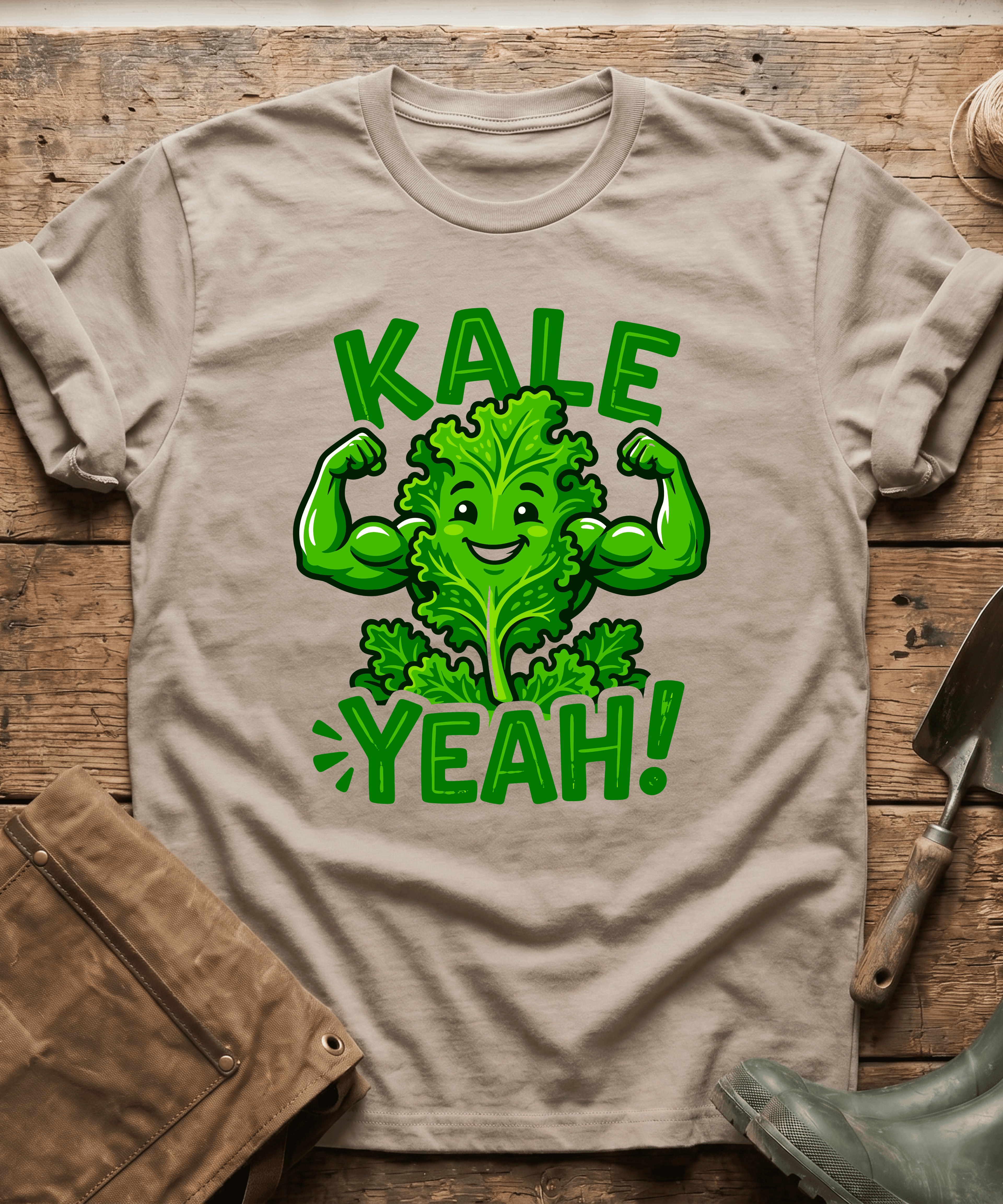Funny Kale Yeah Healthy Gardening T-Shirt