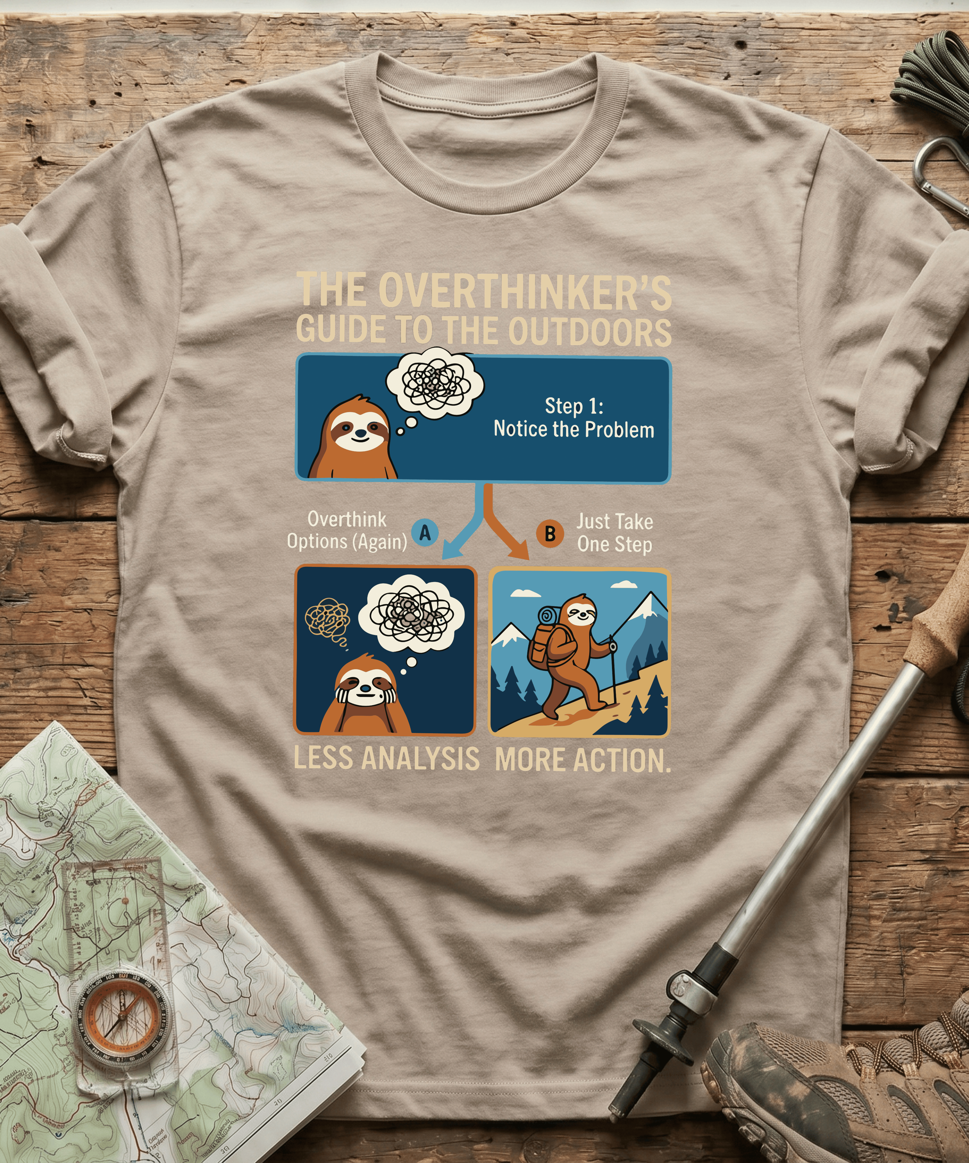The Overthinker's Guide To The Outdoors T-shirt