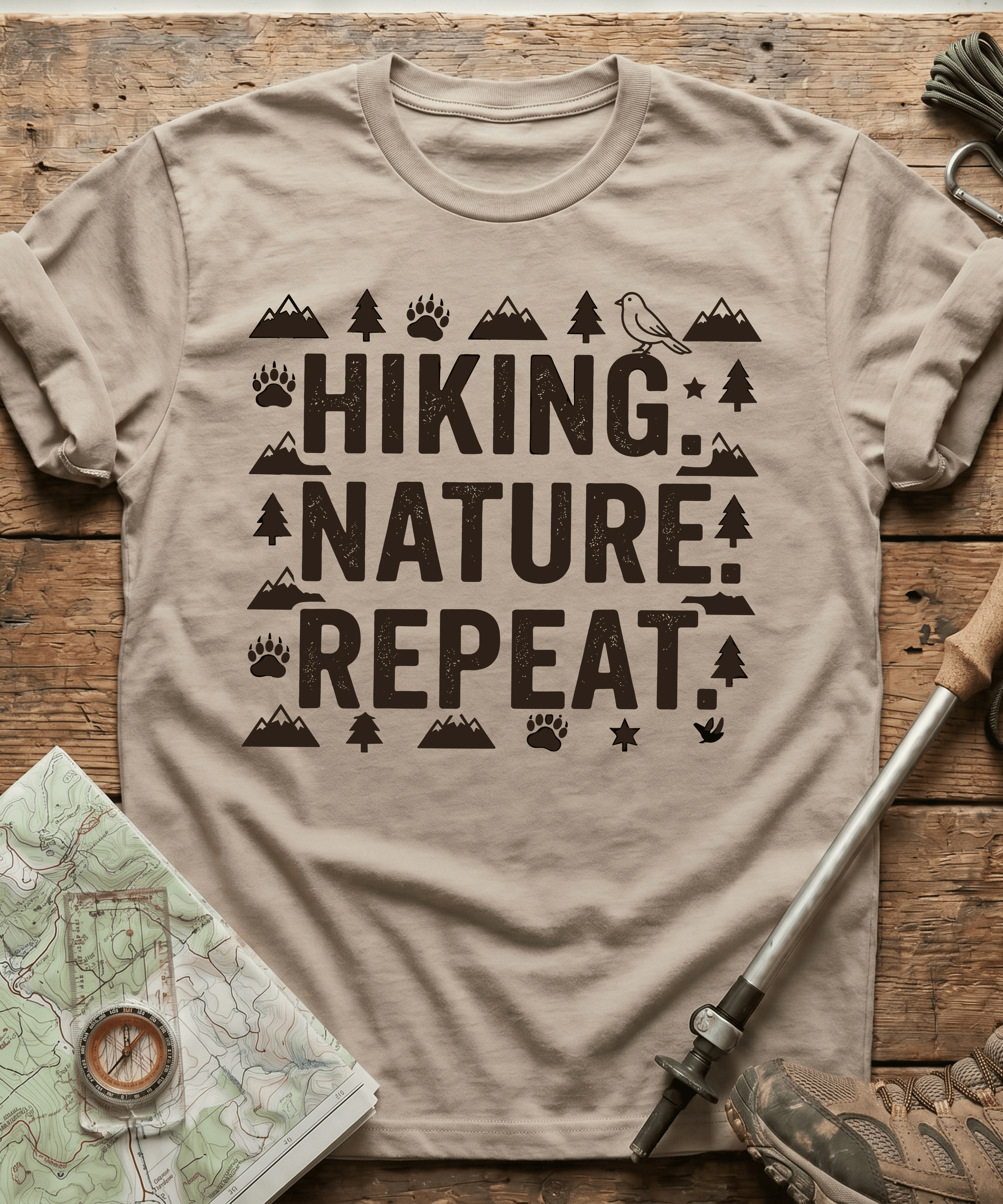 Hiking Nature Repeat T-shirt