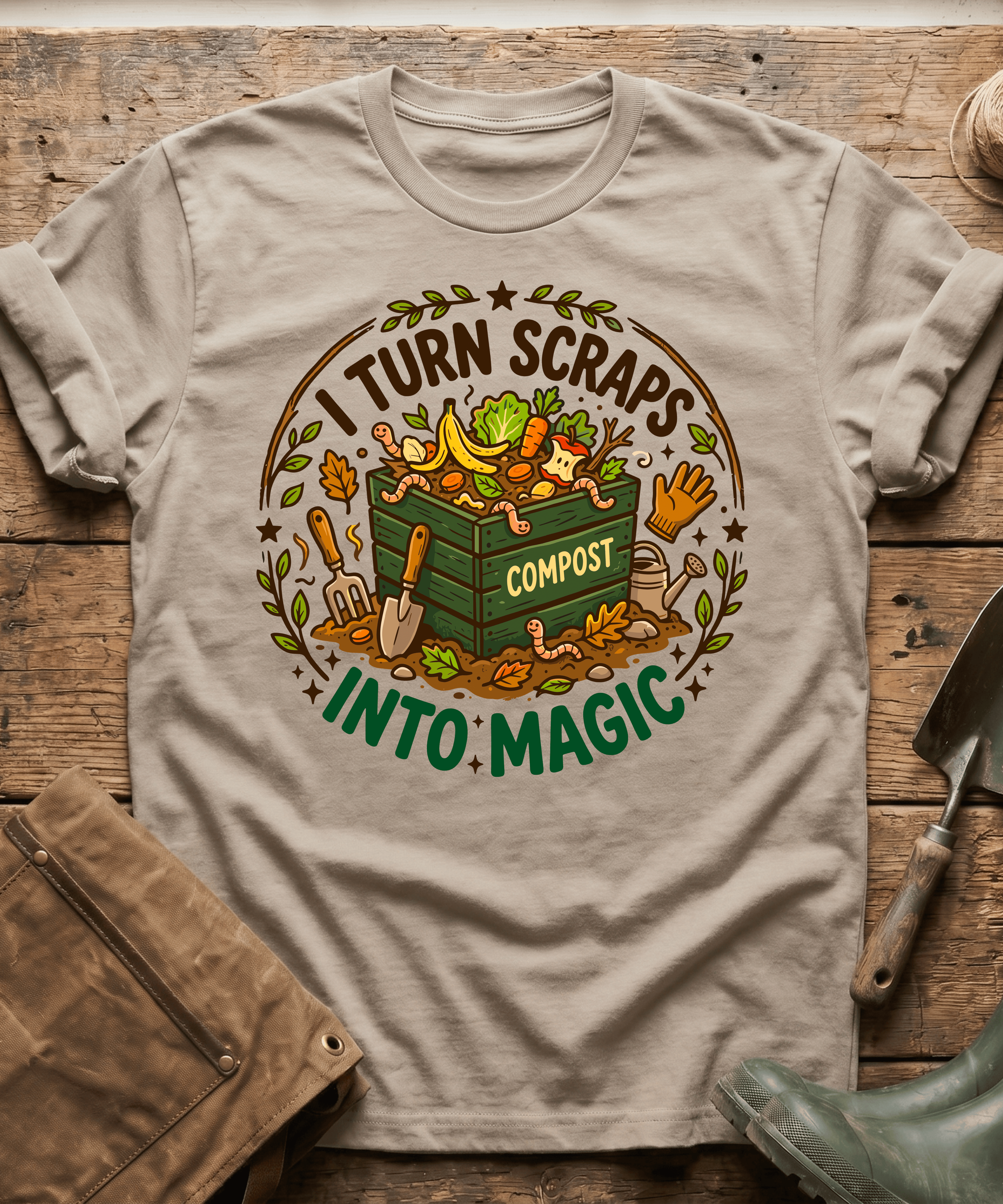 Turn Scraps Into Magic Compost T-Shirt
