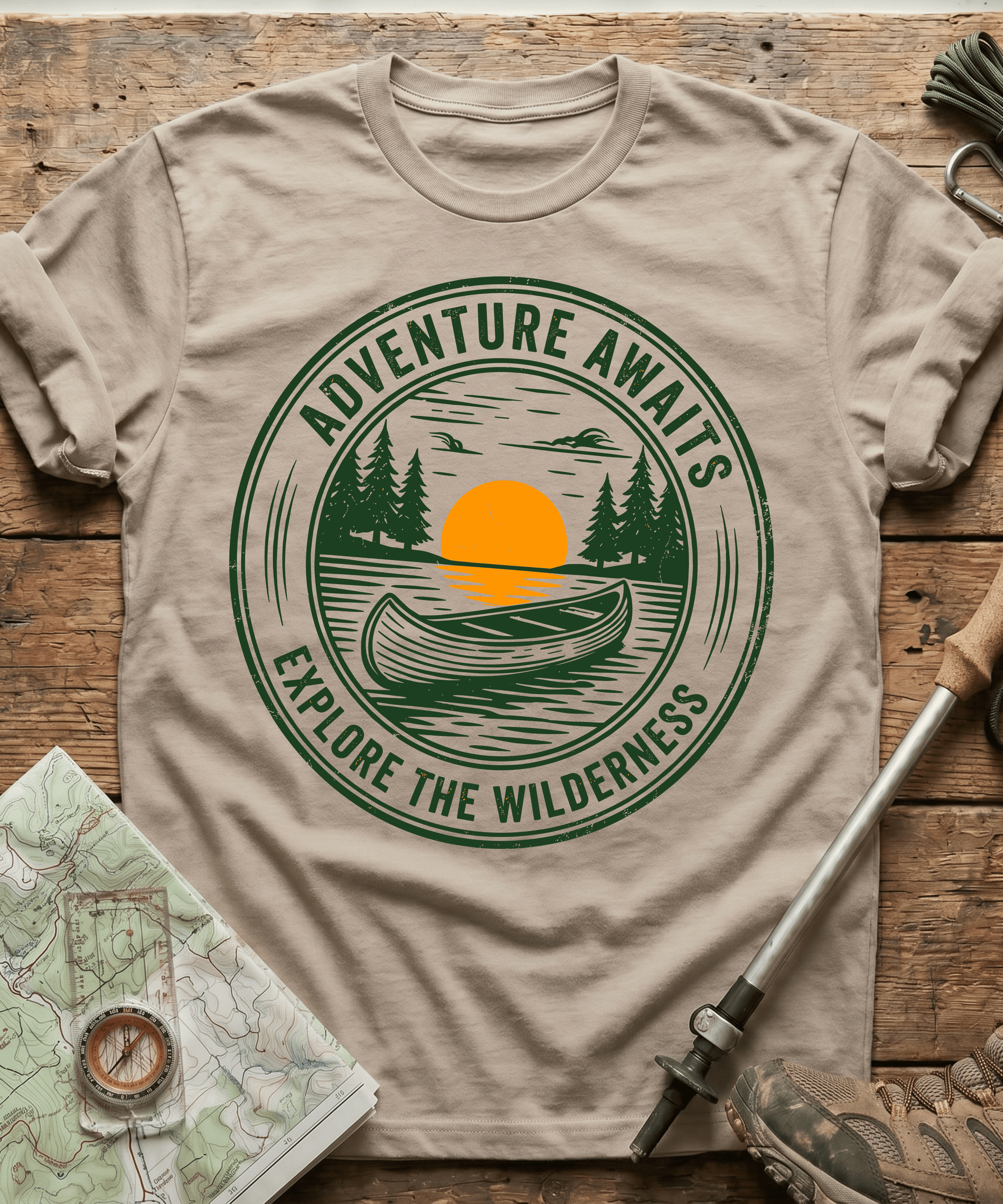 Adventure Awaits Explore The Wilderness T-shirt