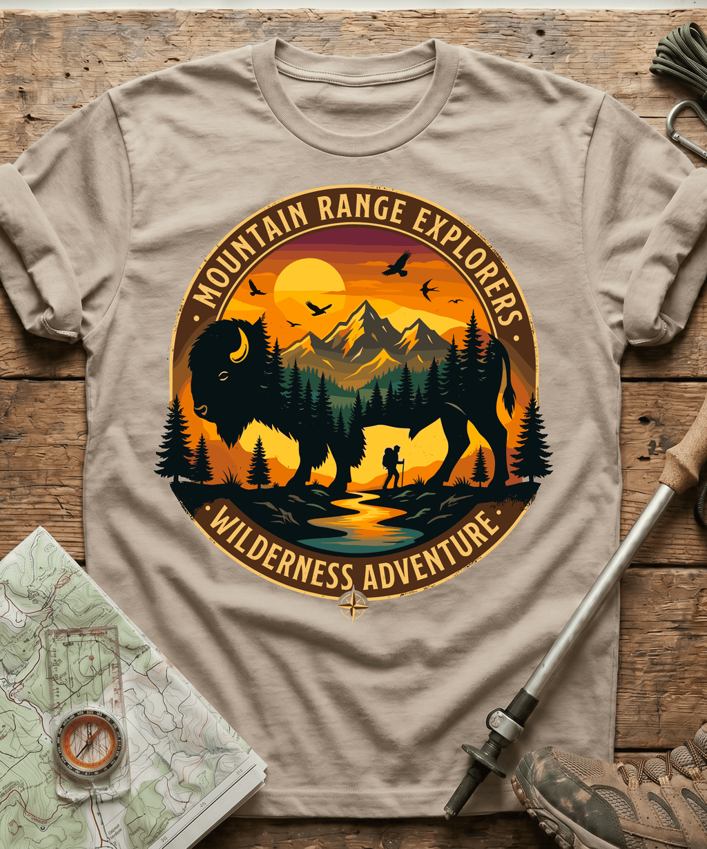 Mountain Range Explorers Wilderness Adventure T-shirt