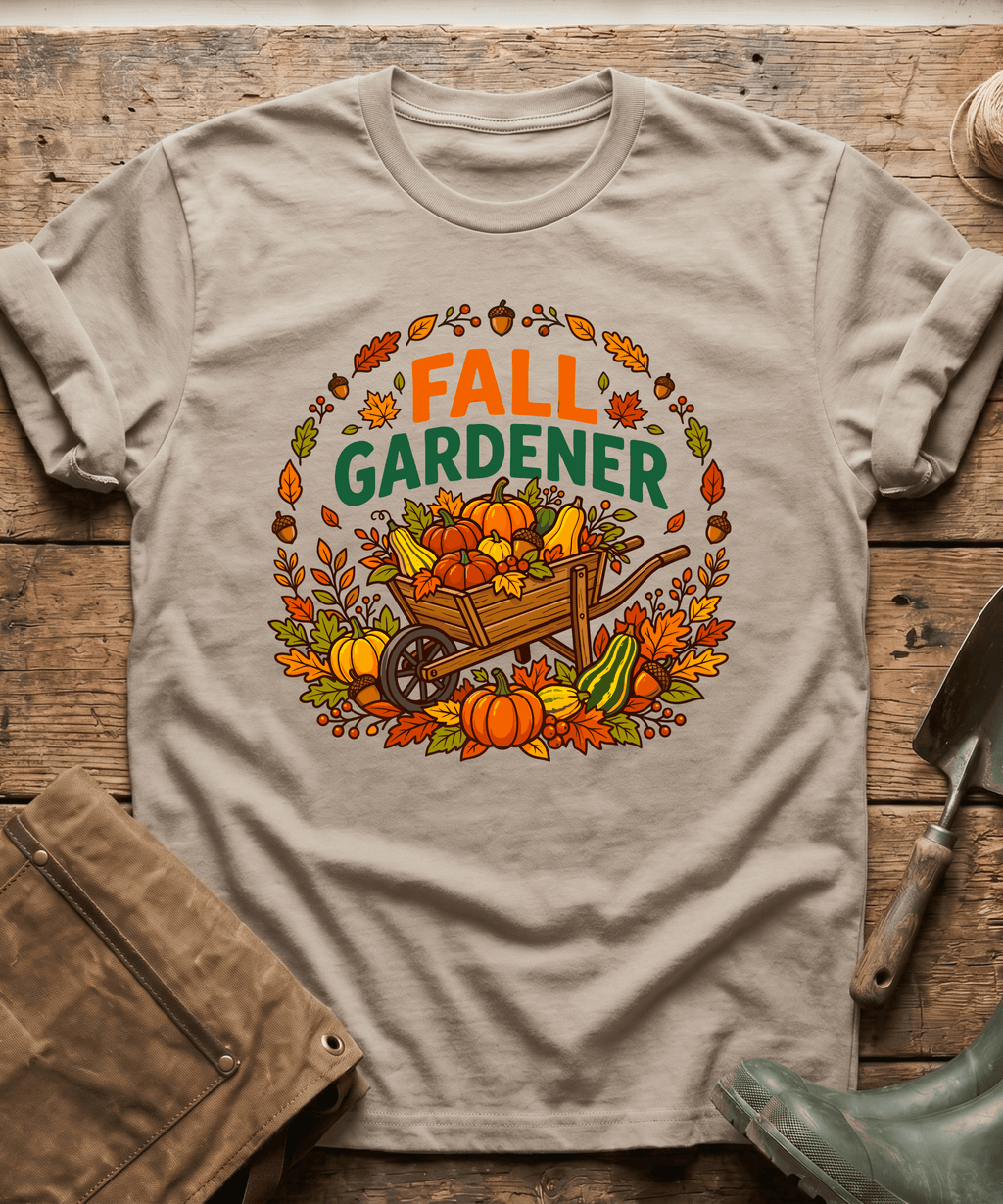 Vintage Fall Gardener Pumpkin T-Shirt