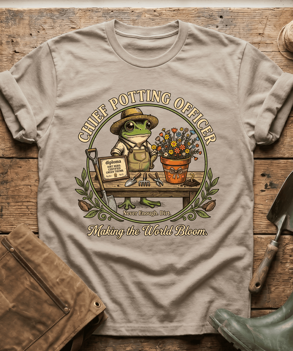 Chief Potting Officer Frog T-Shirt