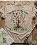 Harmony Of Wings And Blossoms Nature's Chorus T-shirt