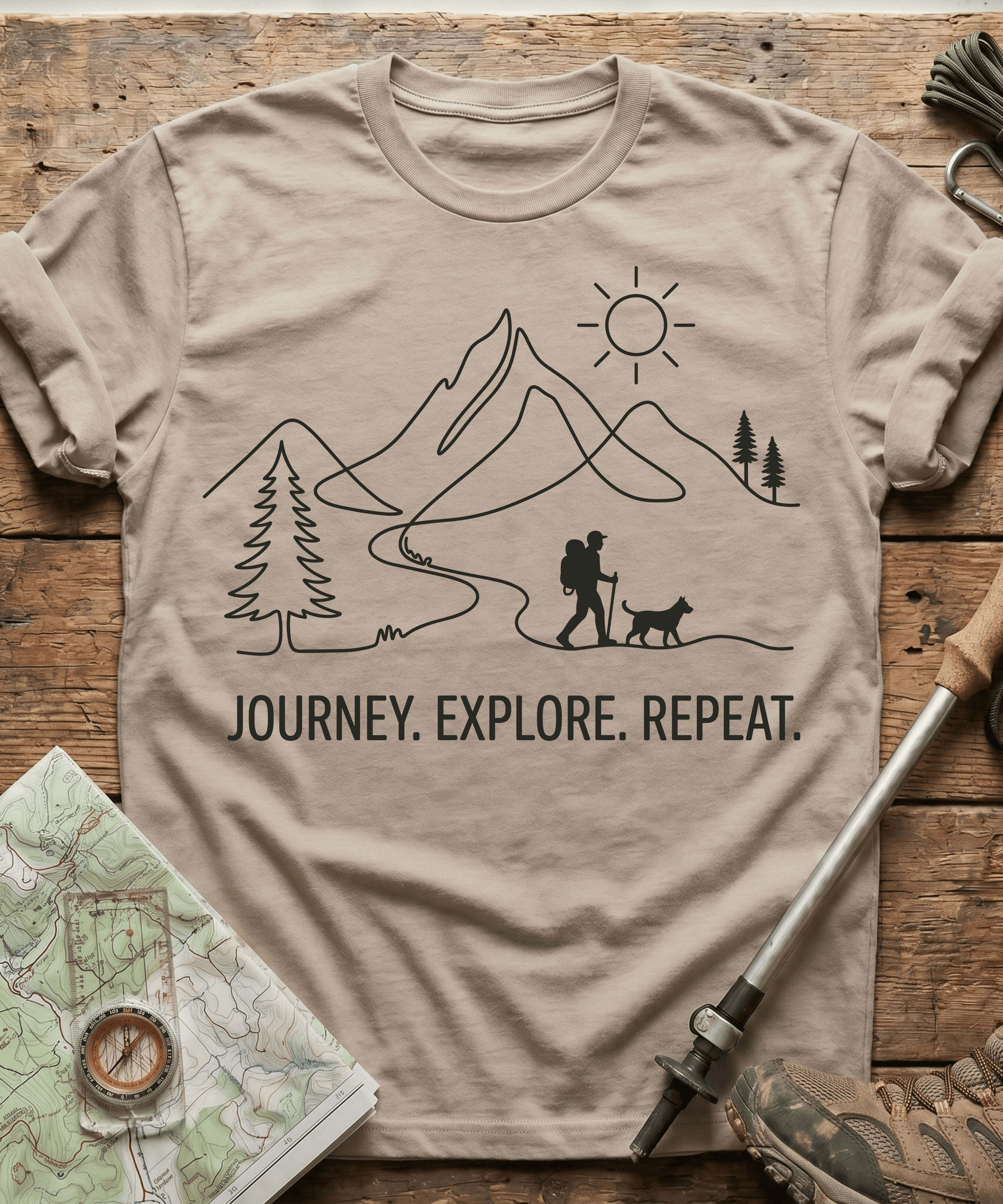 Journey Explore Repeat T-shirt