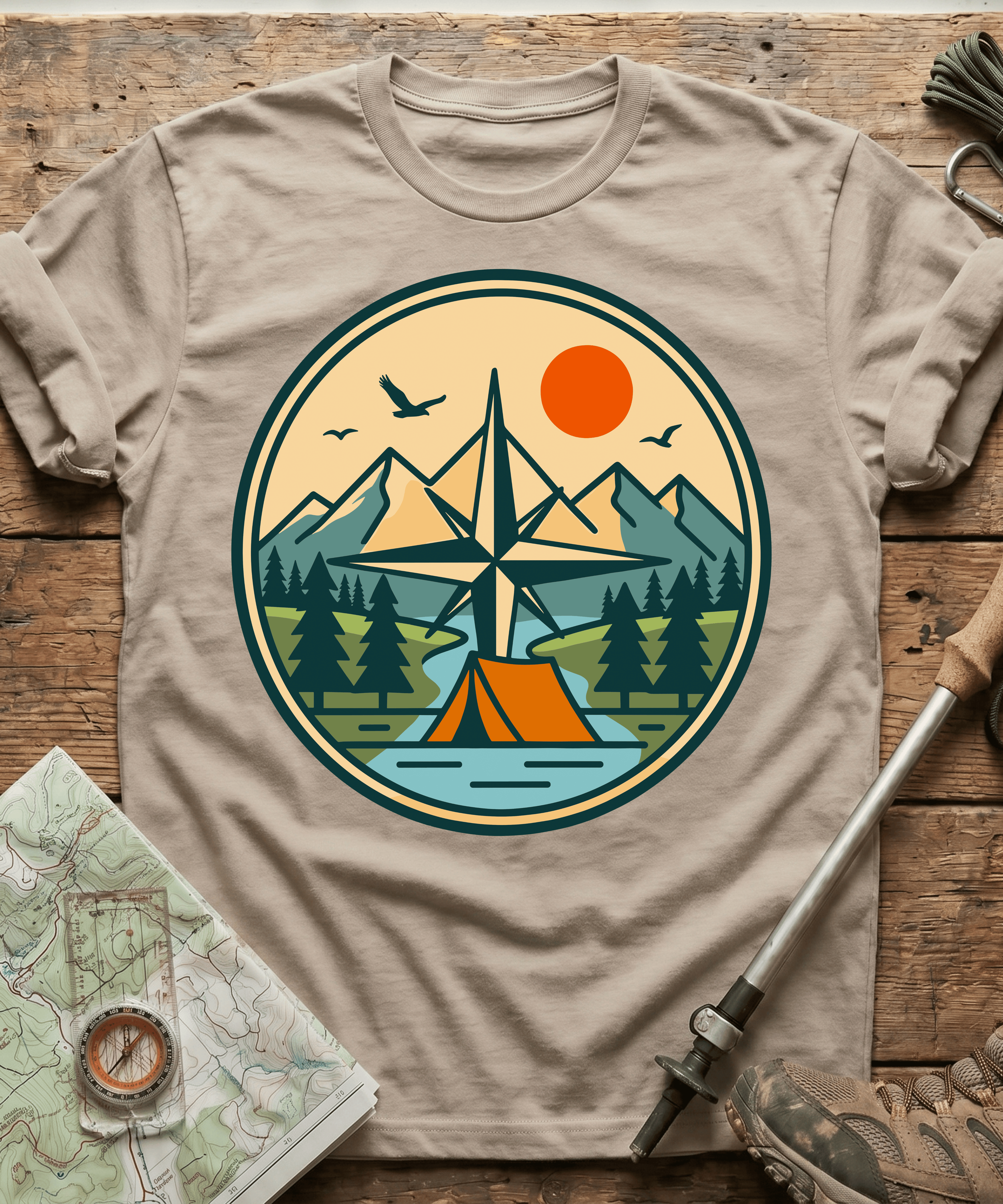 Explore More Camping Compass T-Shirt