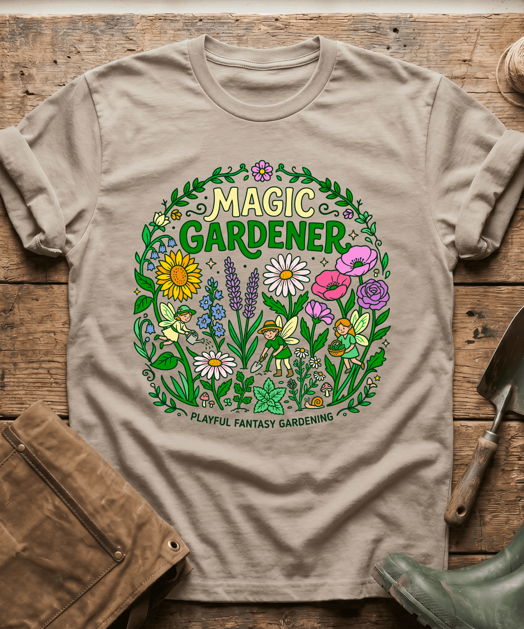 Magic Gardener Playful Fantasy Gardening T-Shirt