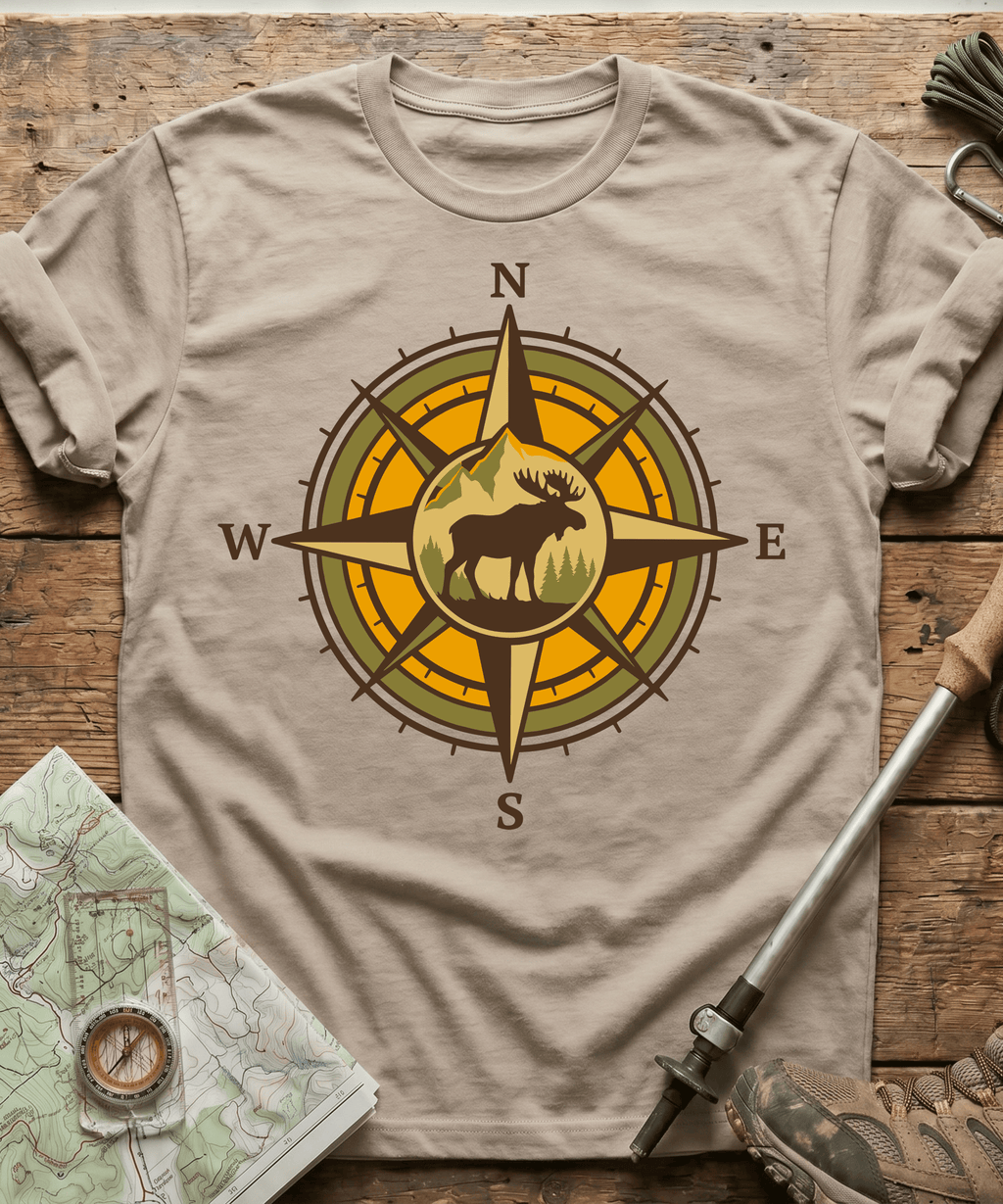 Wilderness Moose Compass T-Shirt