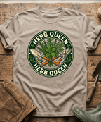 Retro Herb Queen Gardening T-Shirt
