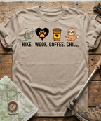 Hike Woof Coffee Chill T-shirt
