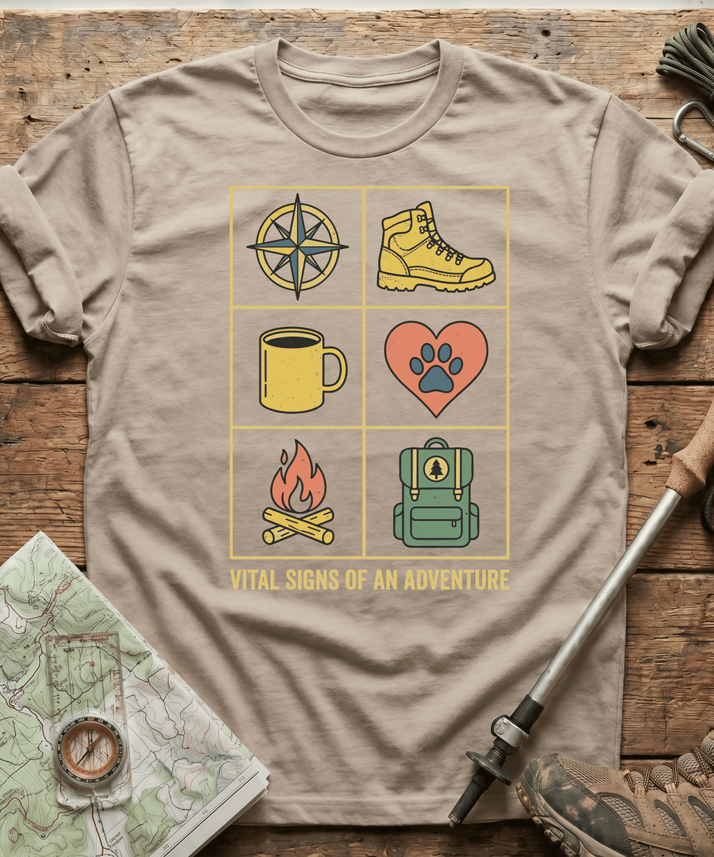 Vital Signs Of An Adventure T-shirt