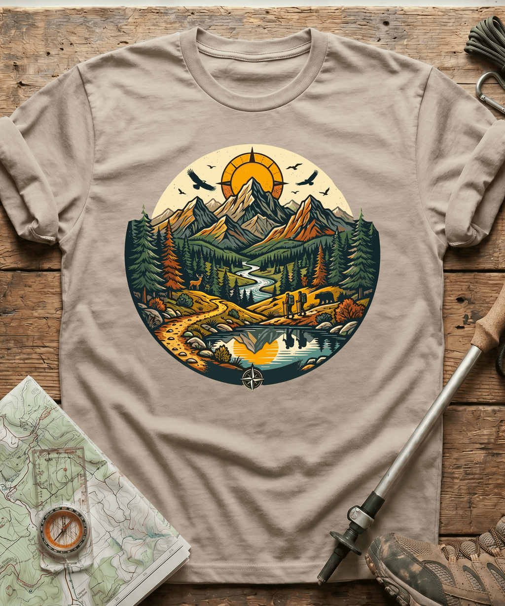 Wilderness Hiking Compass Trails T-Shirt
