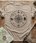 Explorer Compass Blueprint T-Shirt