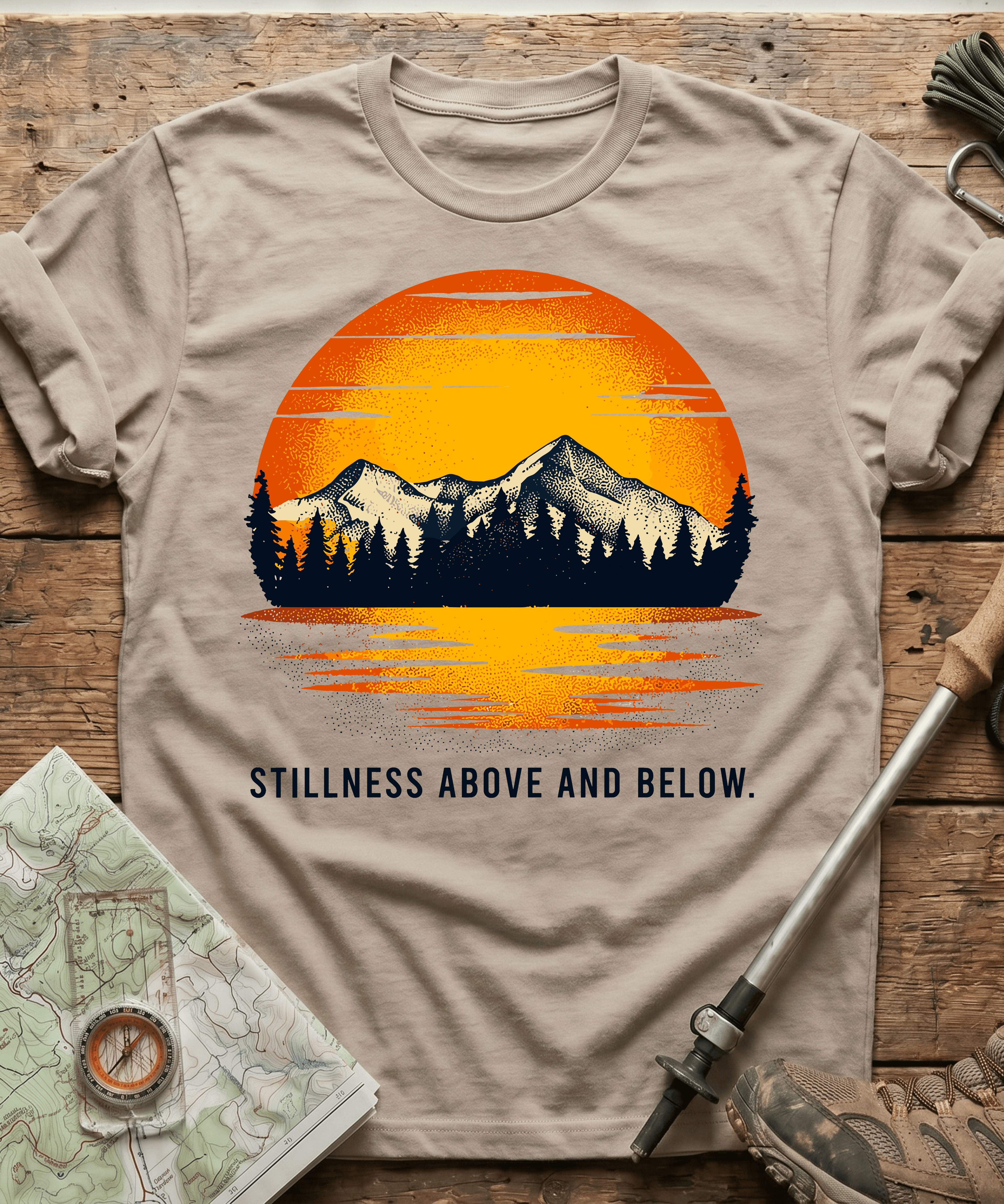 Stillness Above And Below T-shirt