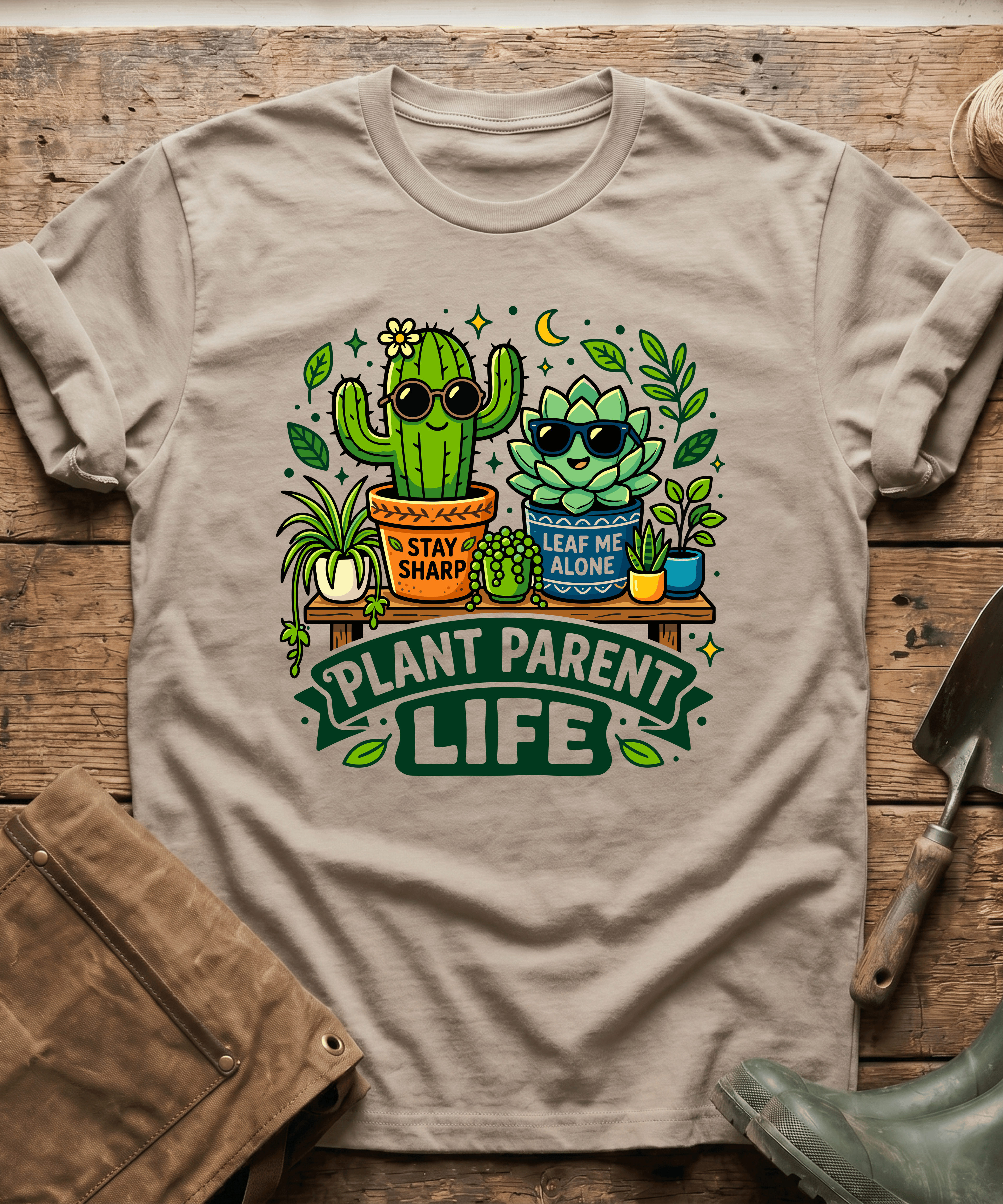 Plant Parent Life Cactus Succulent T-Shirt