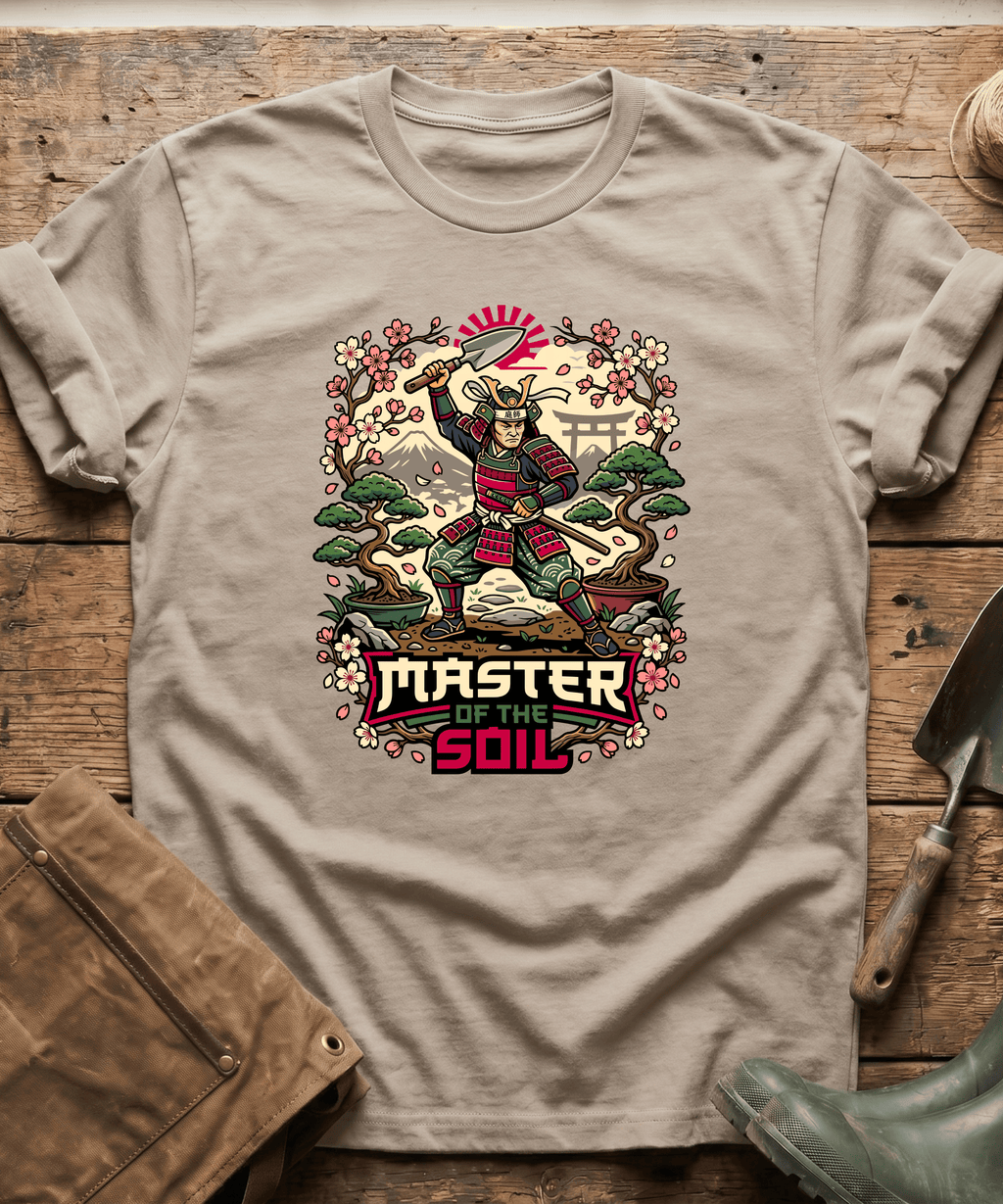Master Of The Soil Samurai Gardening T-Shirt