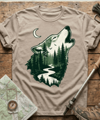 Howling Wolf Forest River T-Shirt