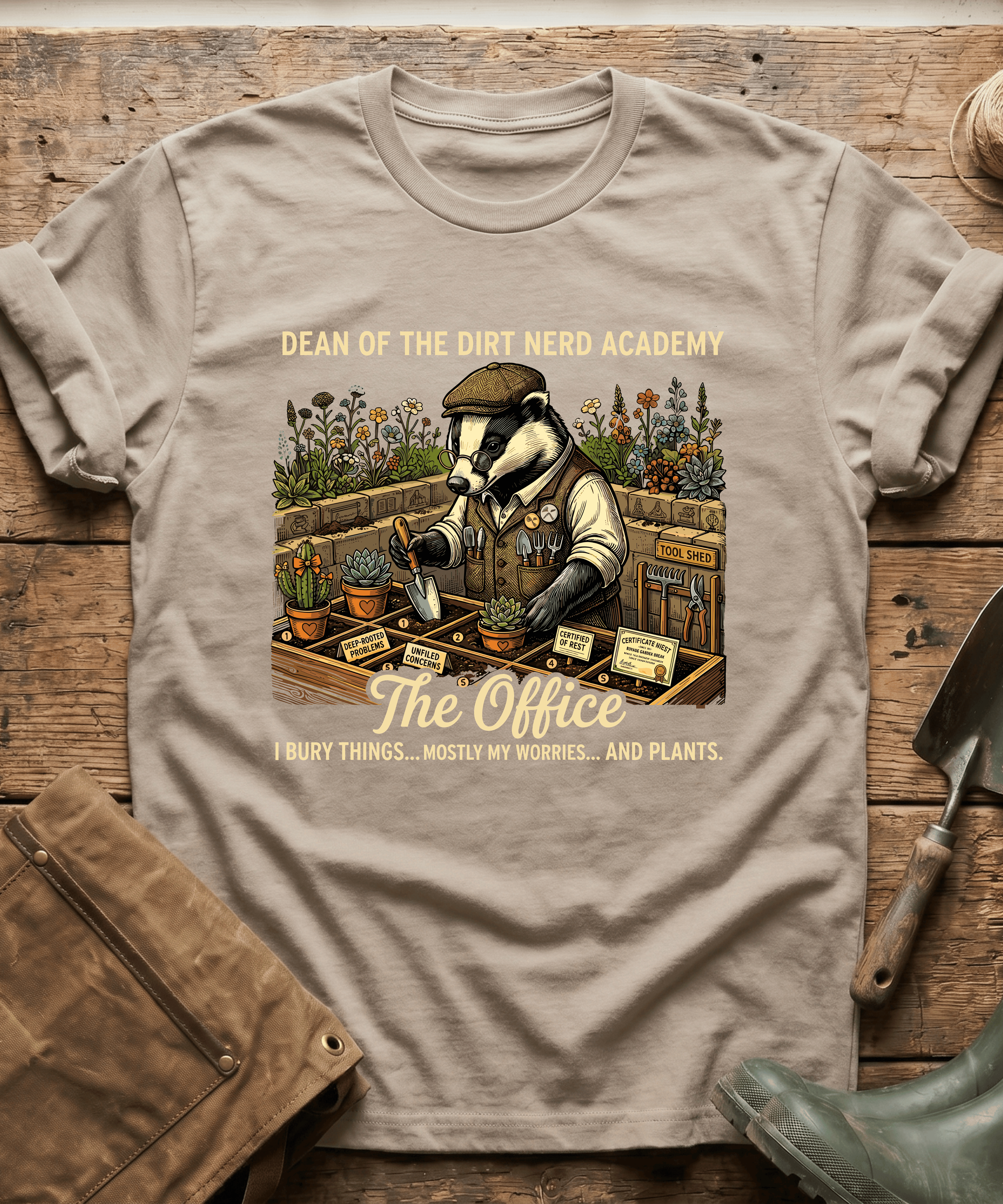 Dean of the Dirt Nerd Academy T-Shirt