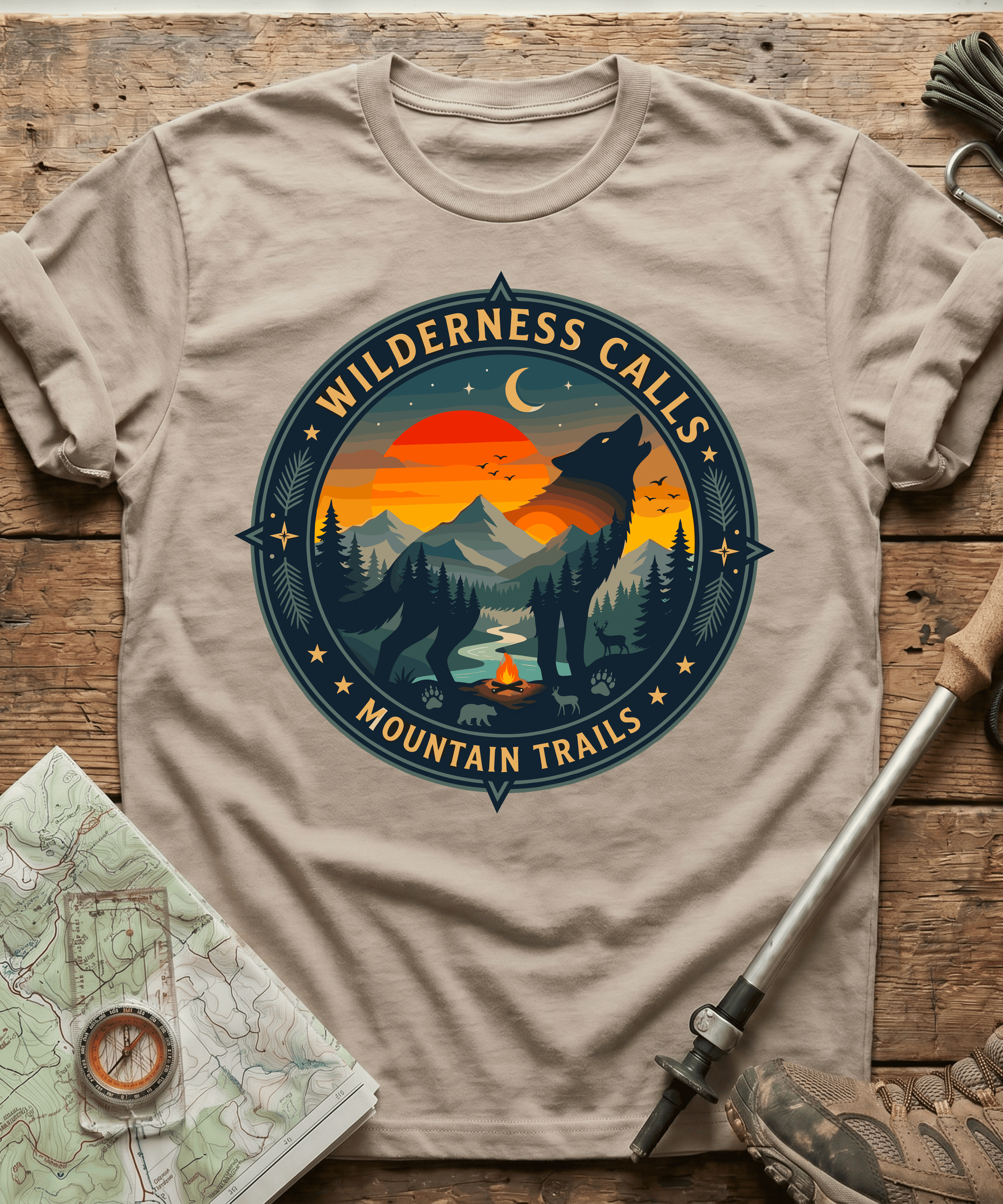 Wilderness Calls Mountain Trails T-shirt