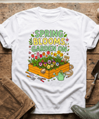 Spring Blooms Garden On T-Shirt
