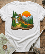 Hiking Boot Waterfall Trail T-Shirt