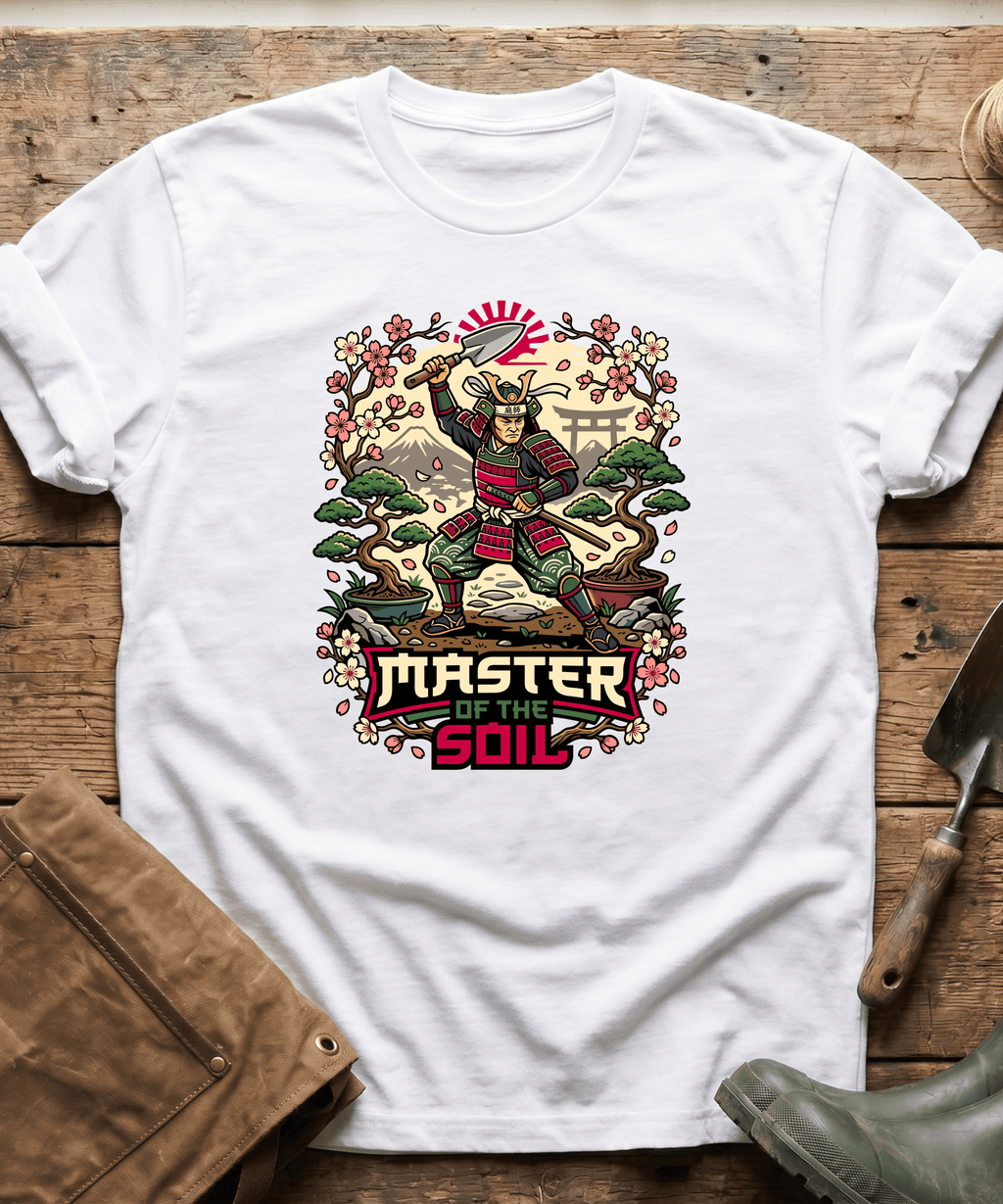 Master Of The Soil Samurai Gardening T-Shirt