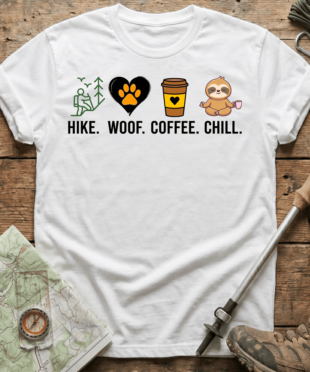 Hike Woof Coffee Chill T-shirt