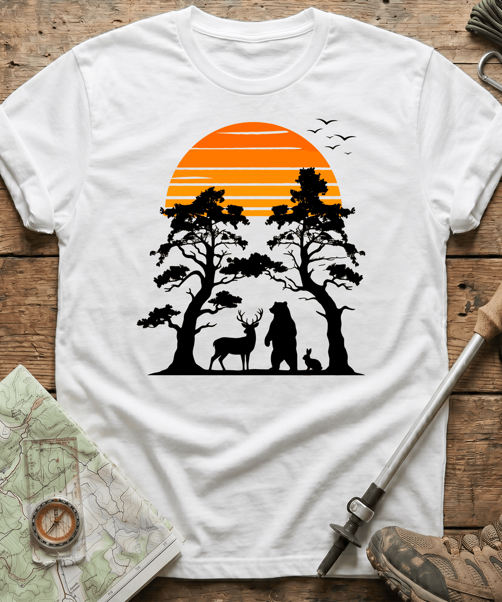 Retro Forest Sunset T-Shirt