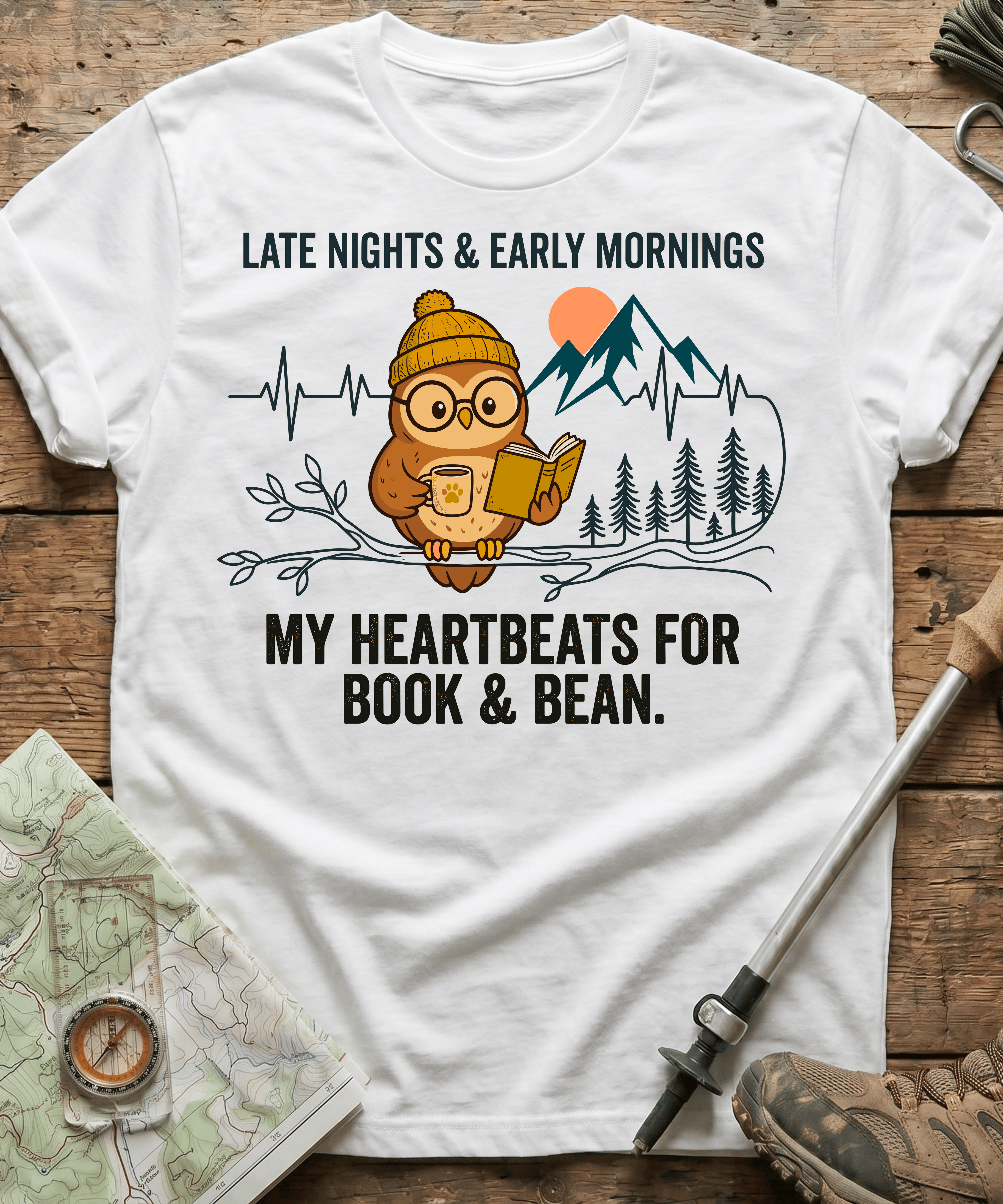 My Heartbeats For Book And Bean T-shirt