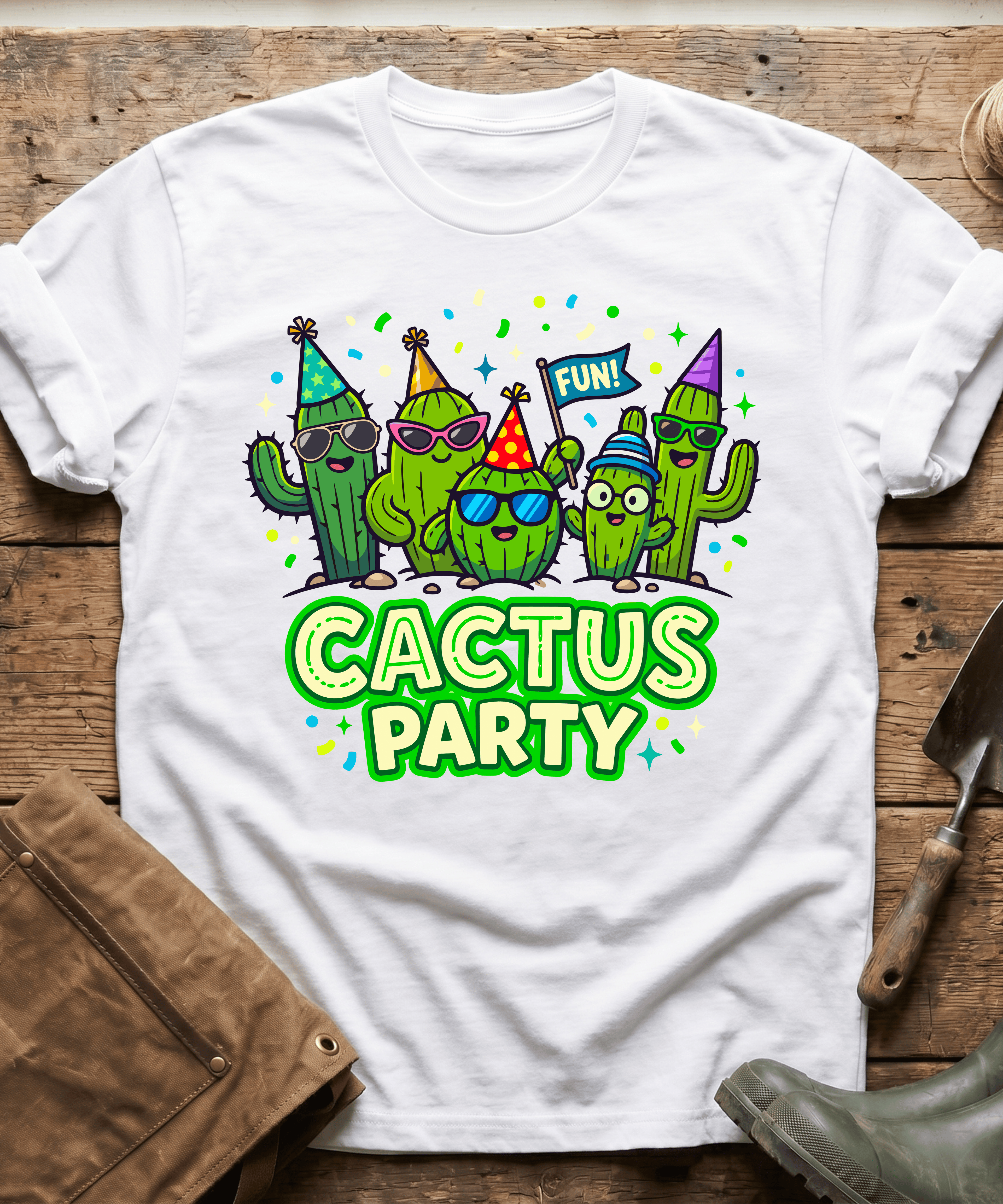 Funny Cactus Party Gardening T-Shirt