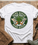 Retro Herb Queen Gardening T-Shirt