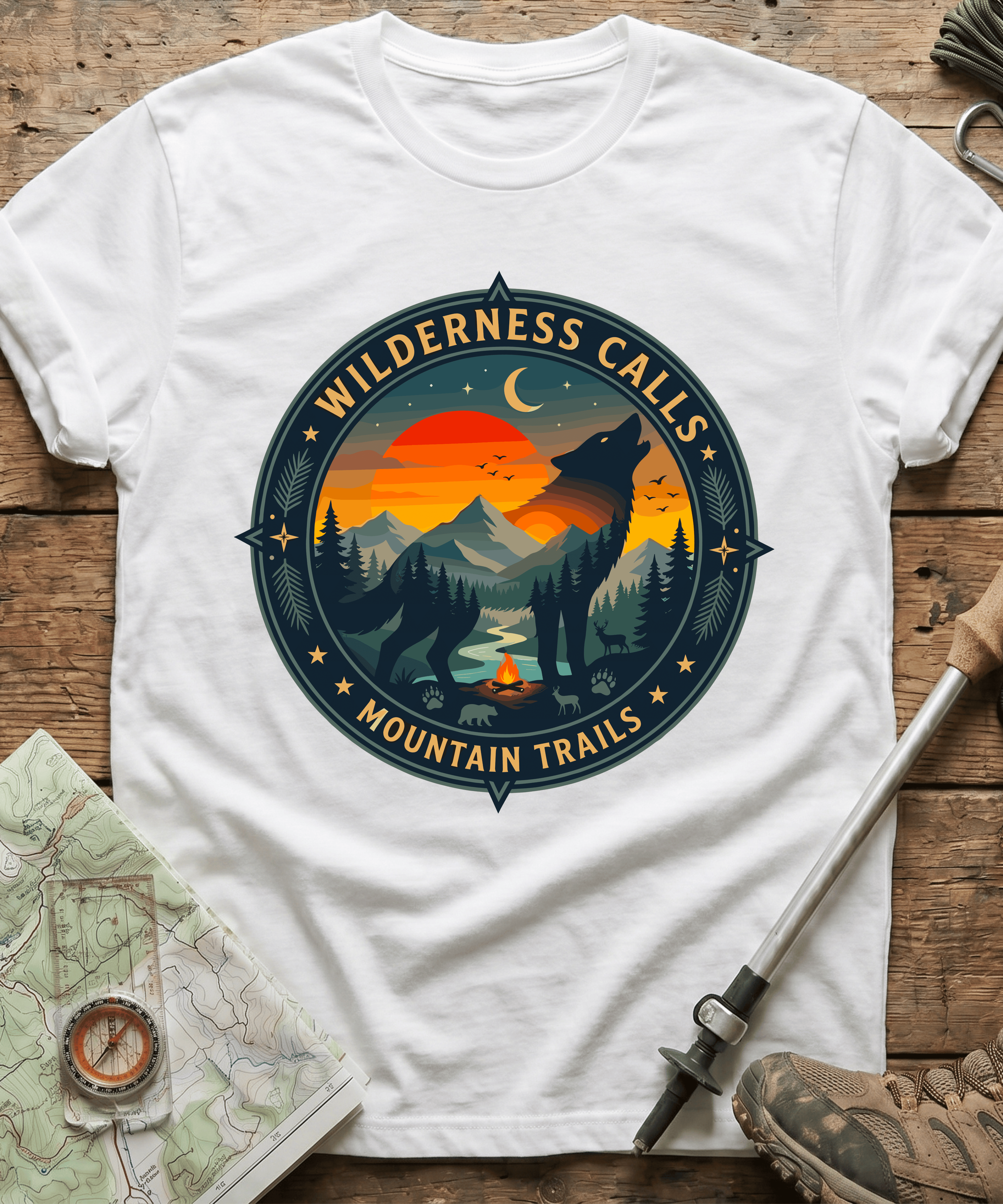 Wilderness Calls Mountain Trails T-shirt