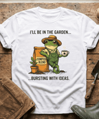 Bursting With Ideas Frog Gardener T-Shirt