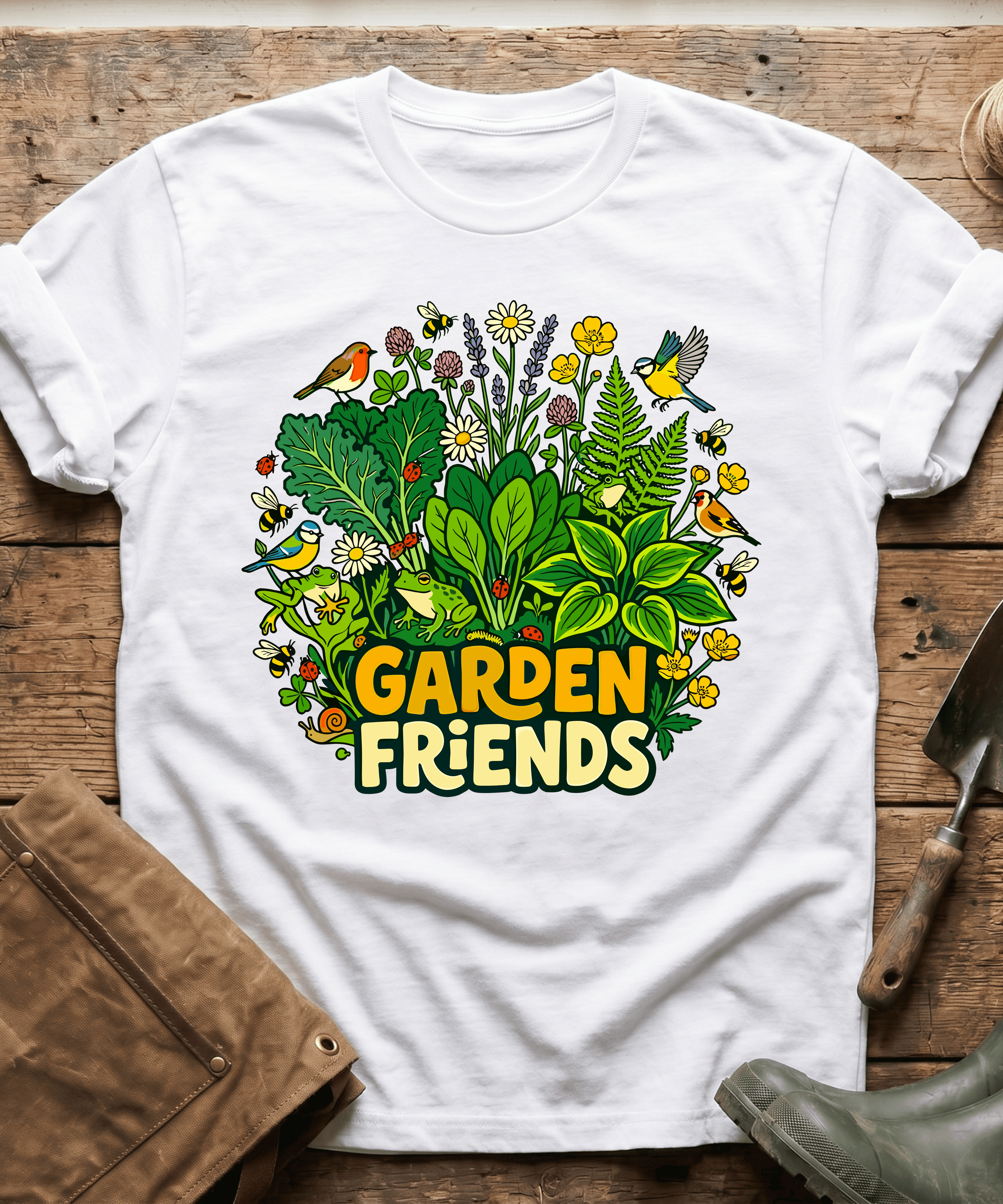 Cute Garden Friends Wildlife T-Shirt