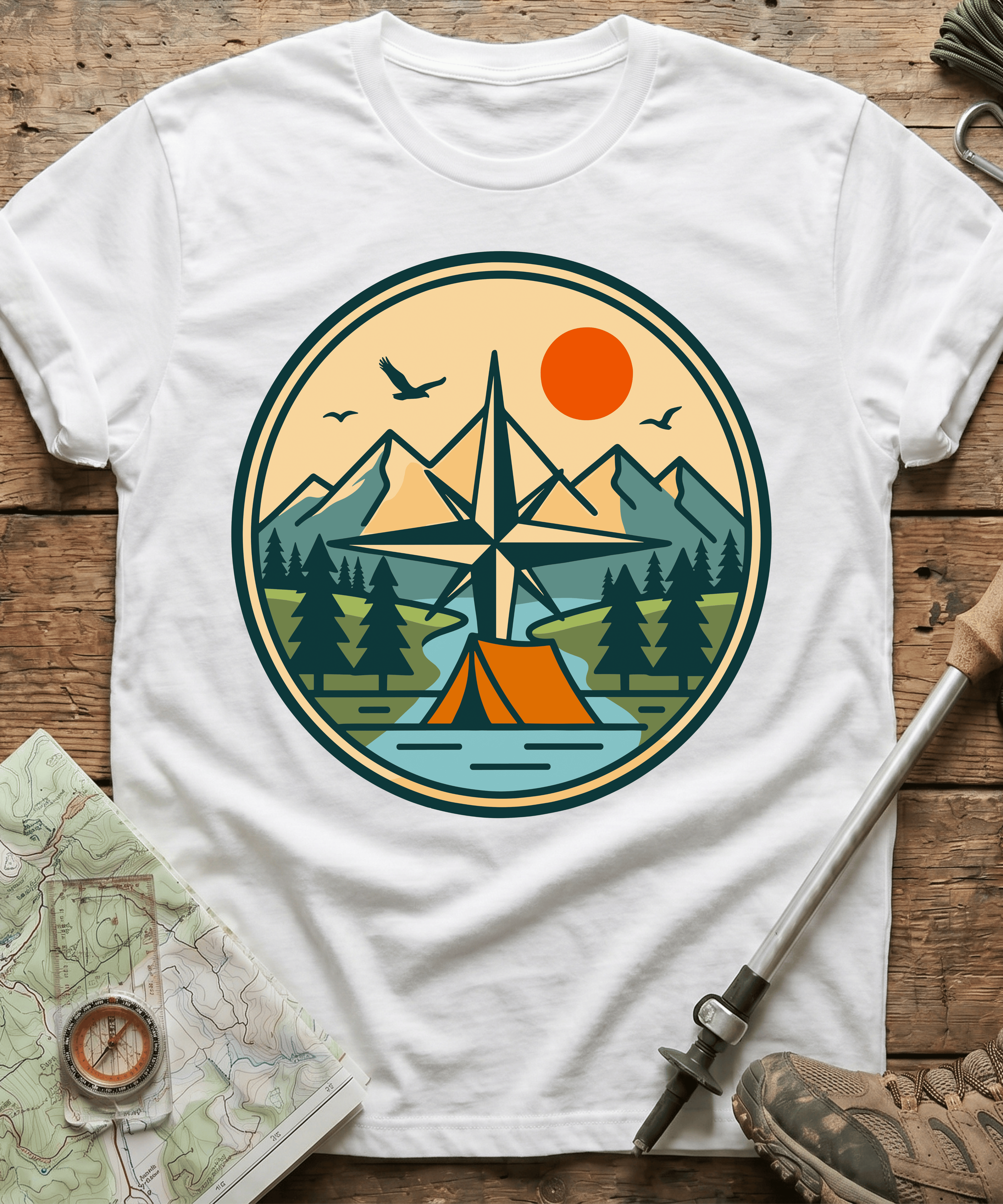 Explore More Camping Compass T-Shirt