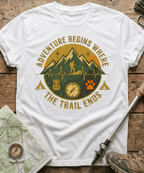 Adventure Begins Where The Trail Ends T-shirt