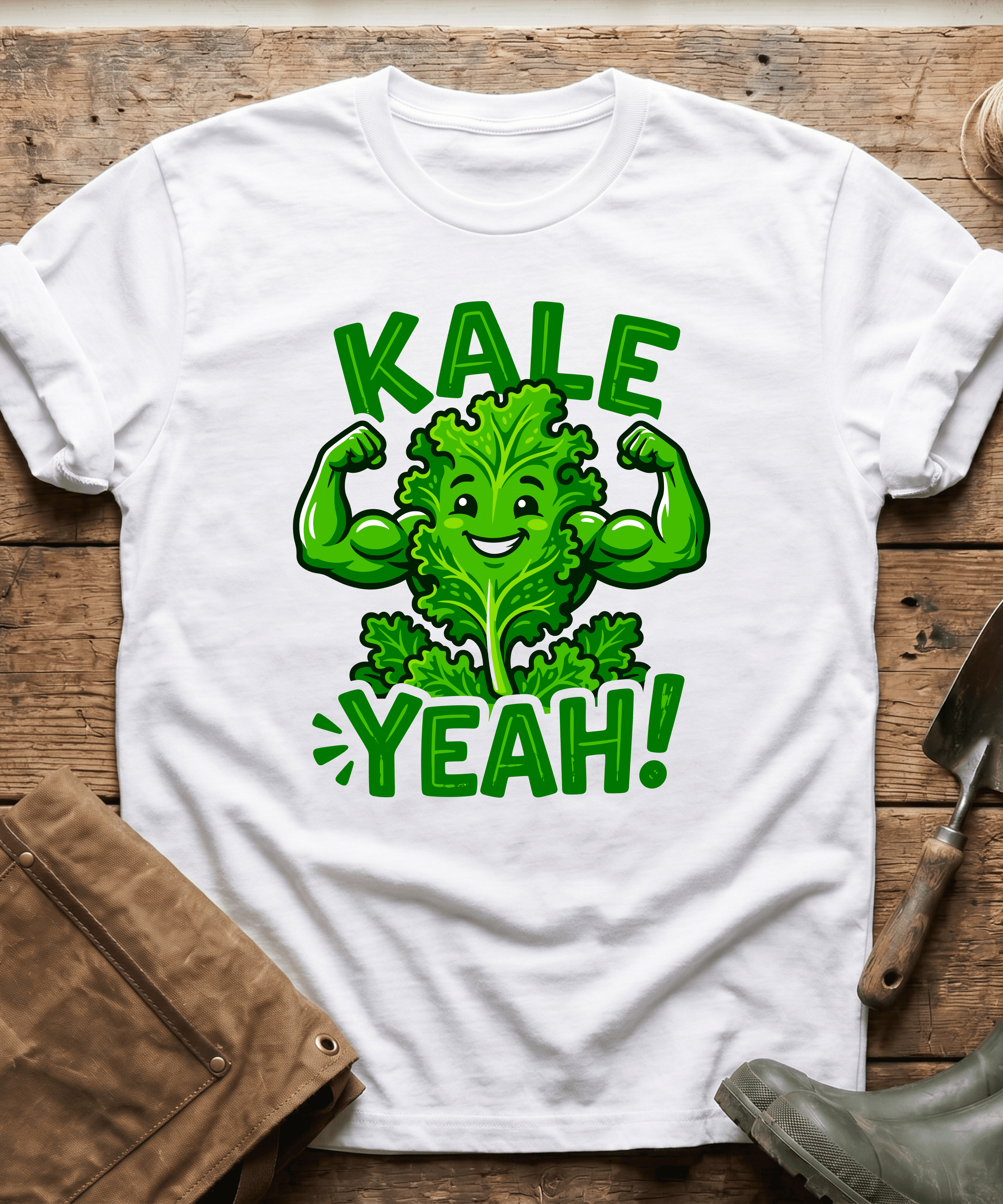 Funny Kale Yeah Healthy Gardening T-Shirt
