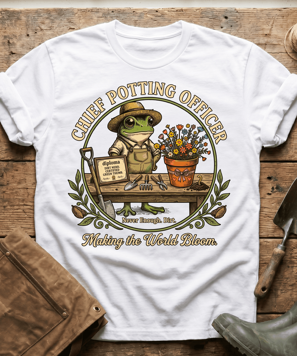 Chief Potting Officer Frog T-Shirt