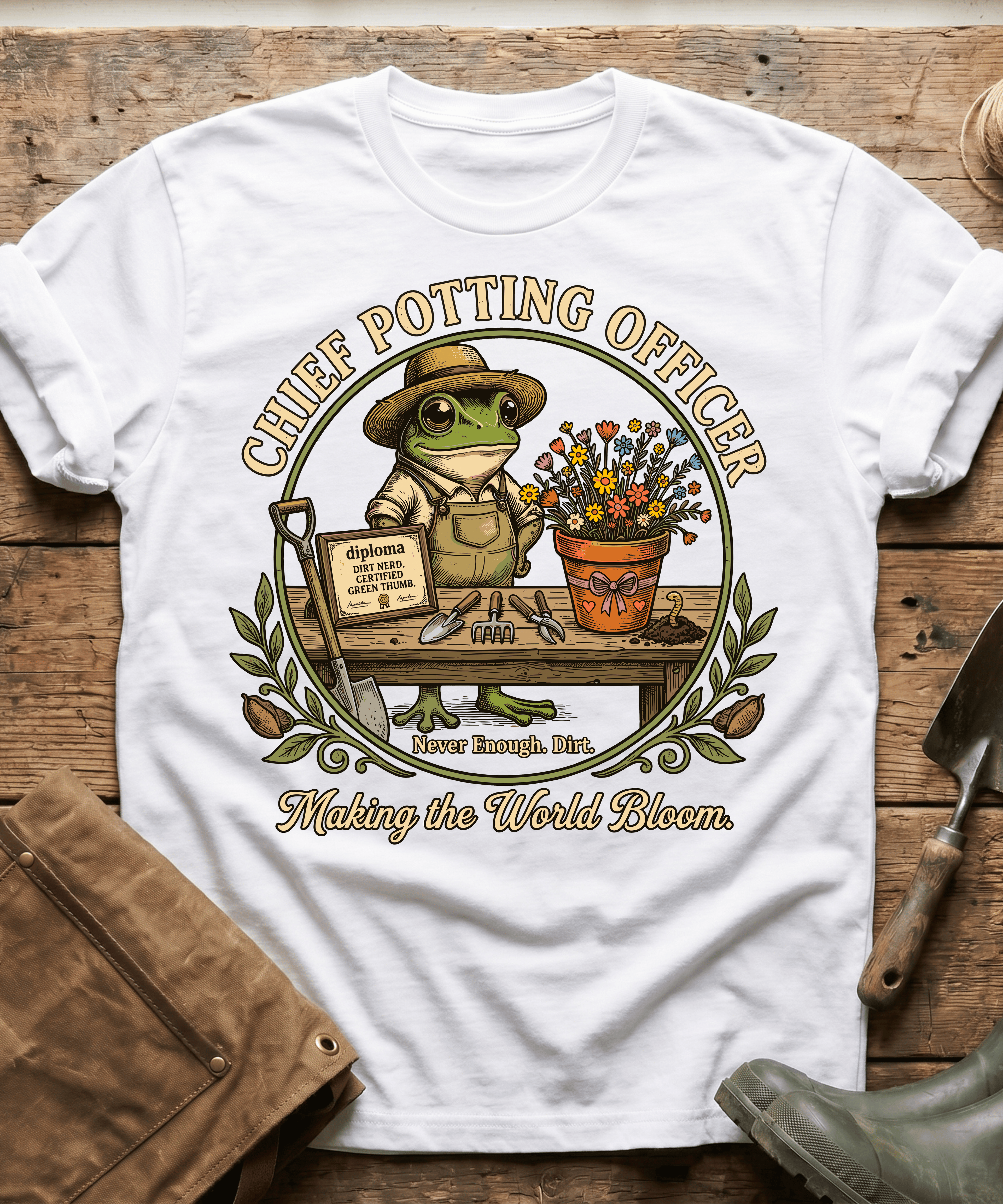 Chief Potting Officer Frog T-Shirt