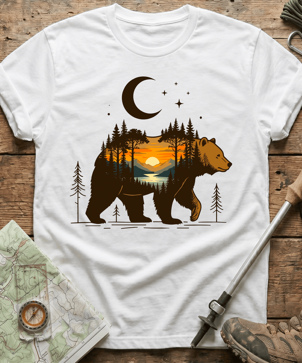Wilderness Bear Sunset T-Shirt