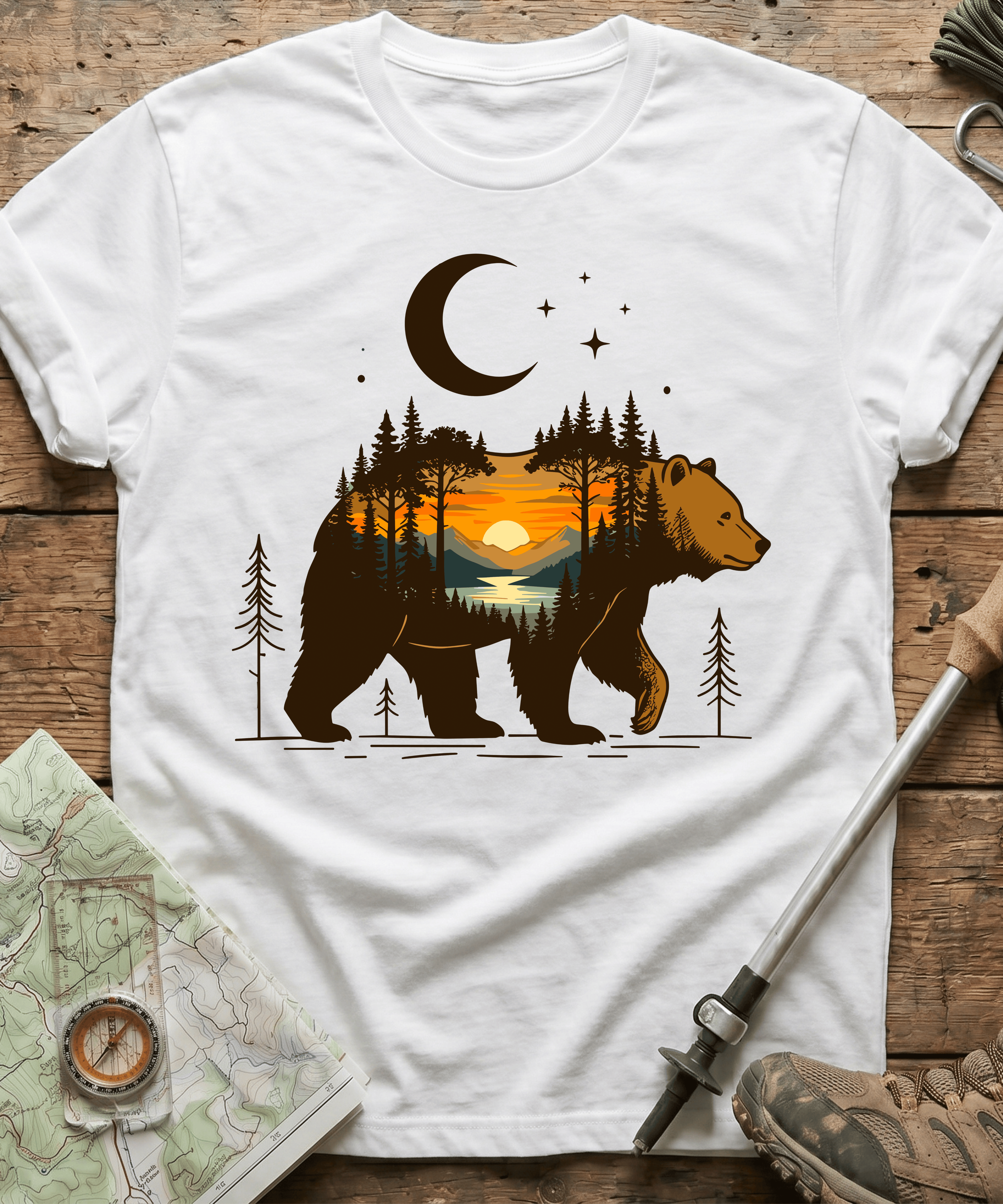 Wilderness Bear Sunset T-Shirt