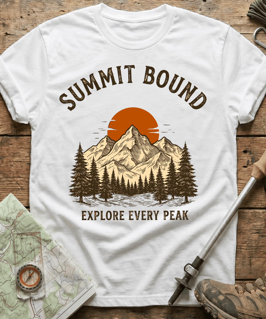 Summit Bound Explore Every Peak T-shirt